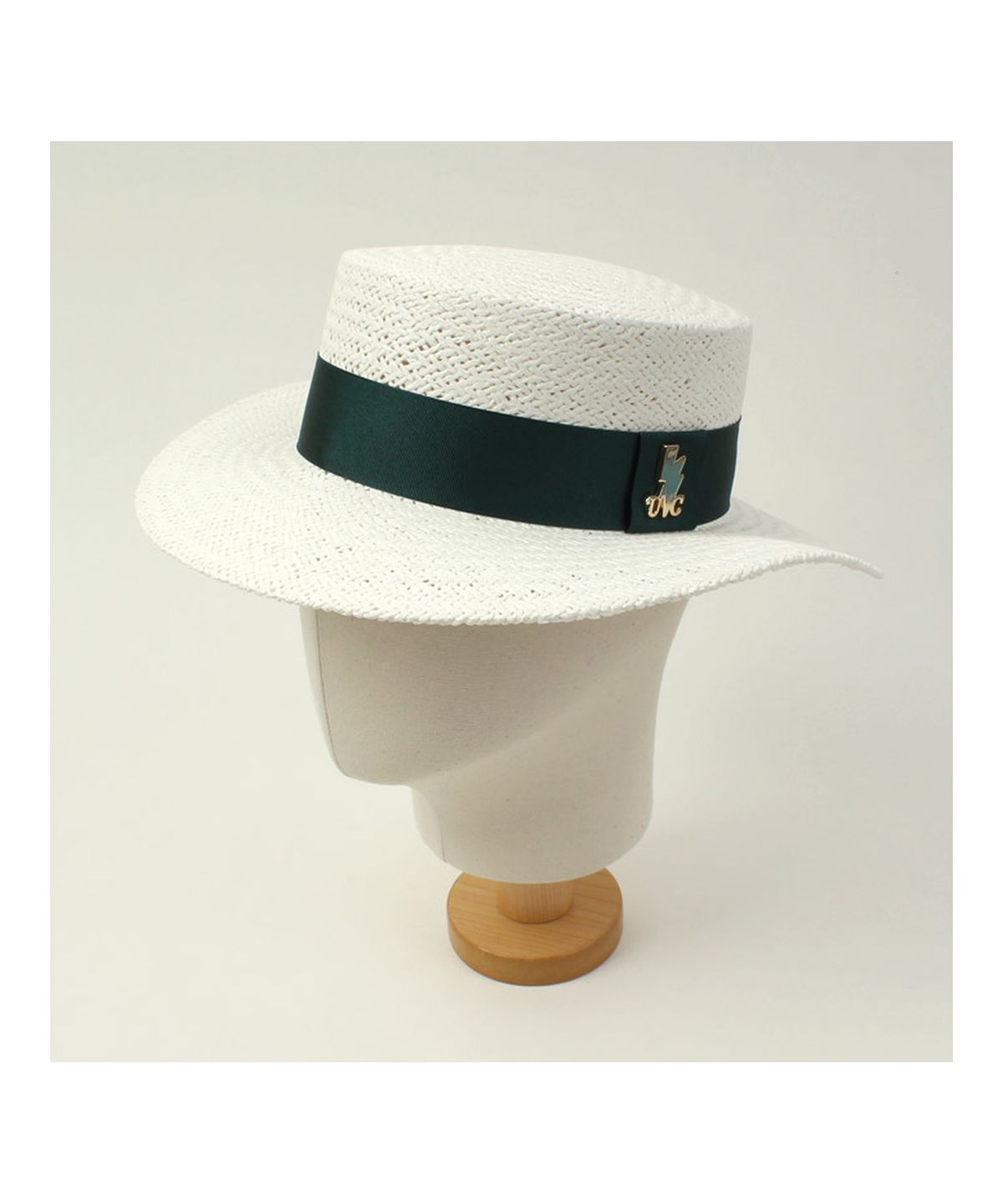 유니버셜 케미스트리(UNIVERSAL CHEMISTRY) Green Line White Panama Hat 파나마햇