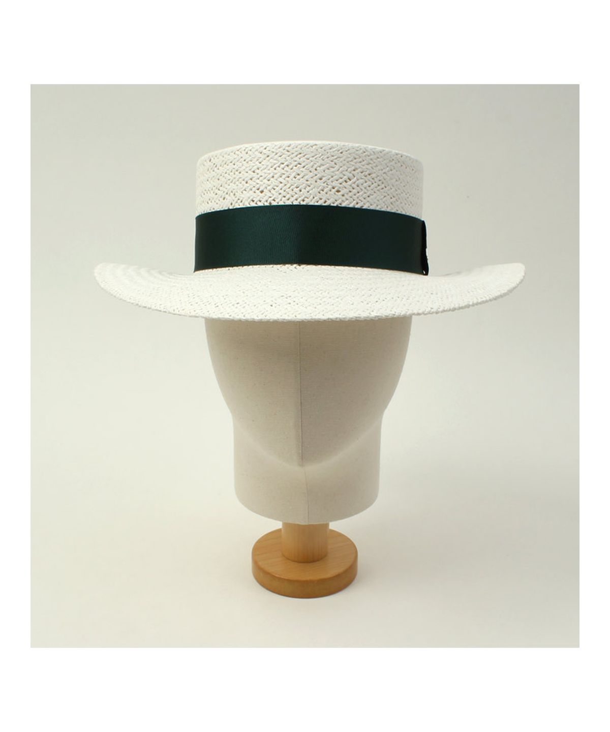 유니버셜 케미스트리(UNIVERSAL CHEMISTRY) Green Line White Panama Hat 파나마햇