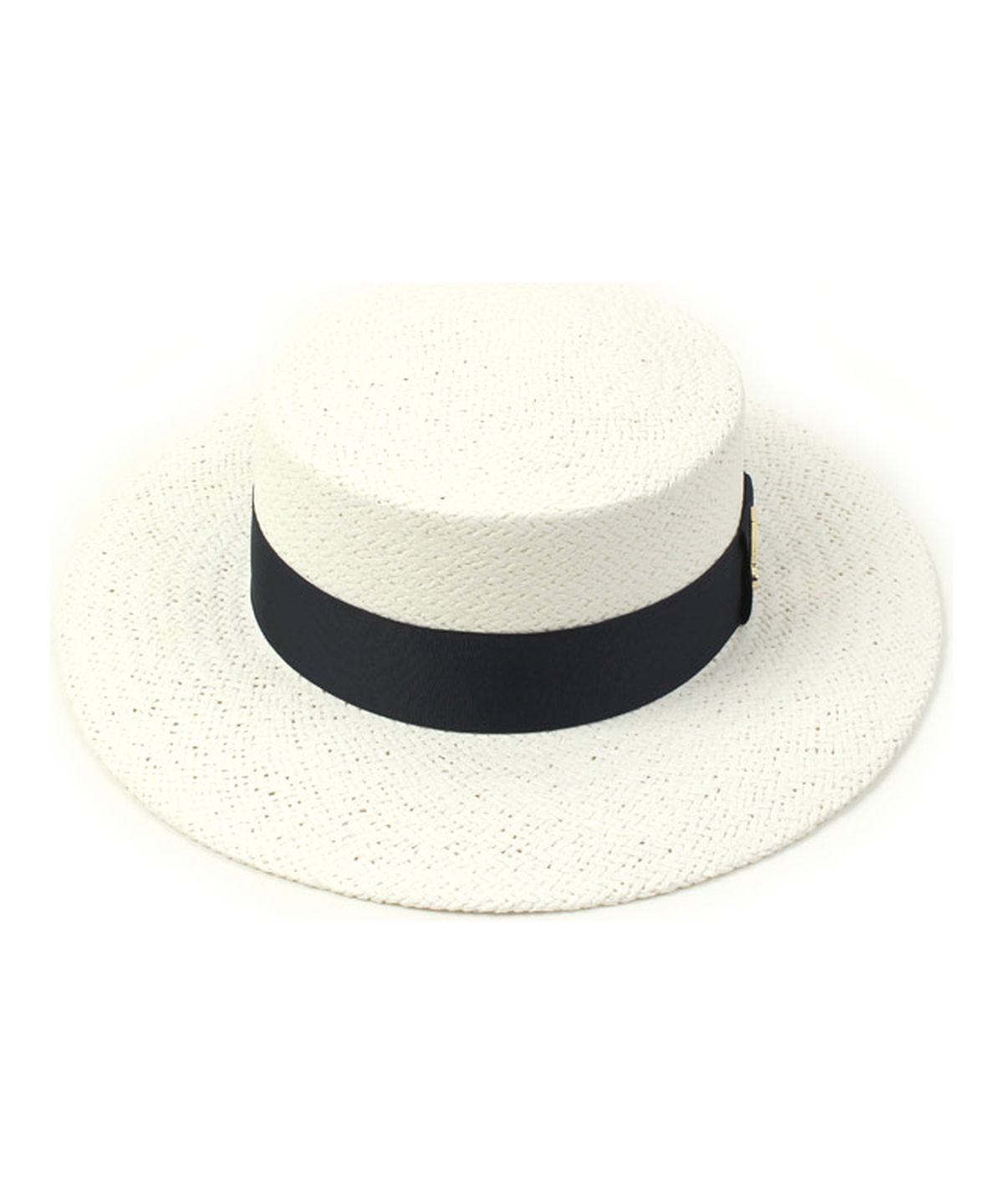 유니버셜 케미스트리(UNIVERSAL CHEMISTRY) Navy Line White Panama Hat 파나마햇