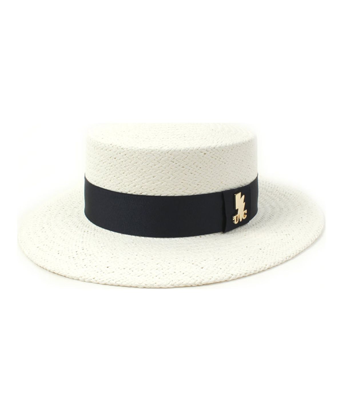 유니버셜 케미스트리(UNIVERSAL CHEMISTRY) Navy Line White Panama Hat 파나마햇