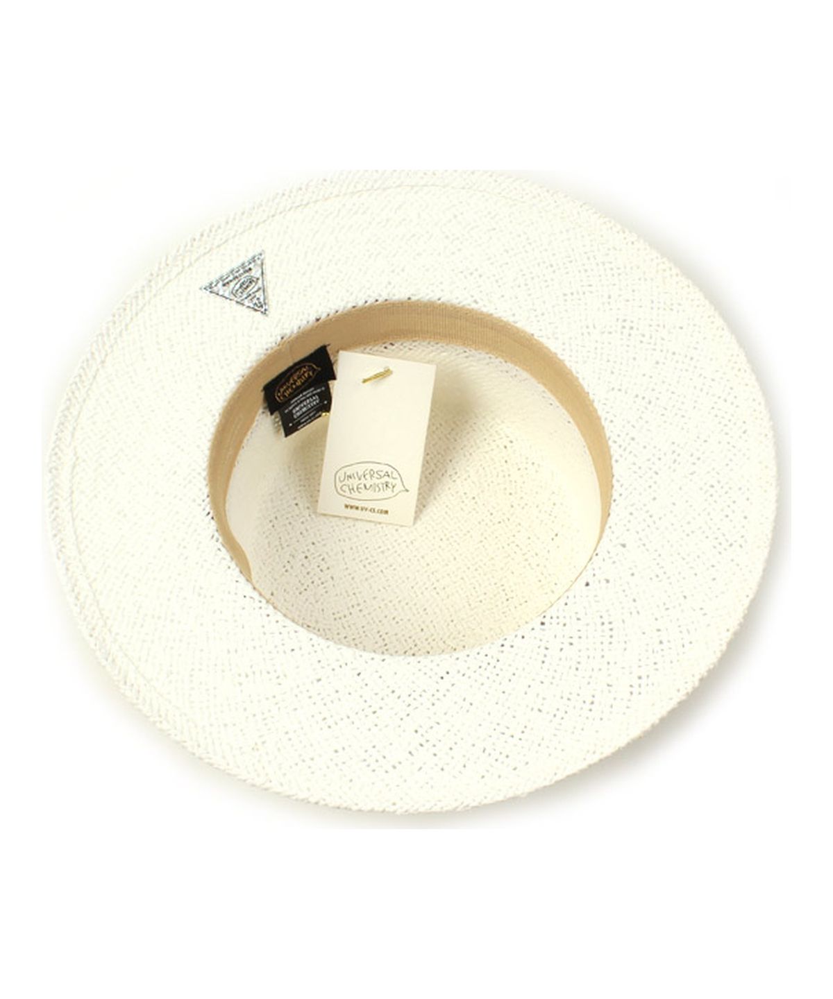 유니버셜 케미스트리(UNIVERSAL CHEMISTRY) Navy Line White Panama Hat 파나마햇