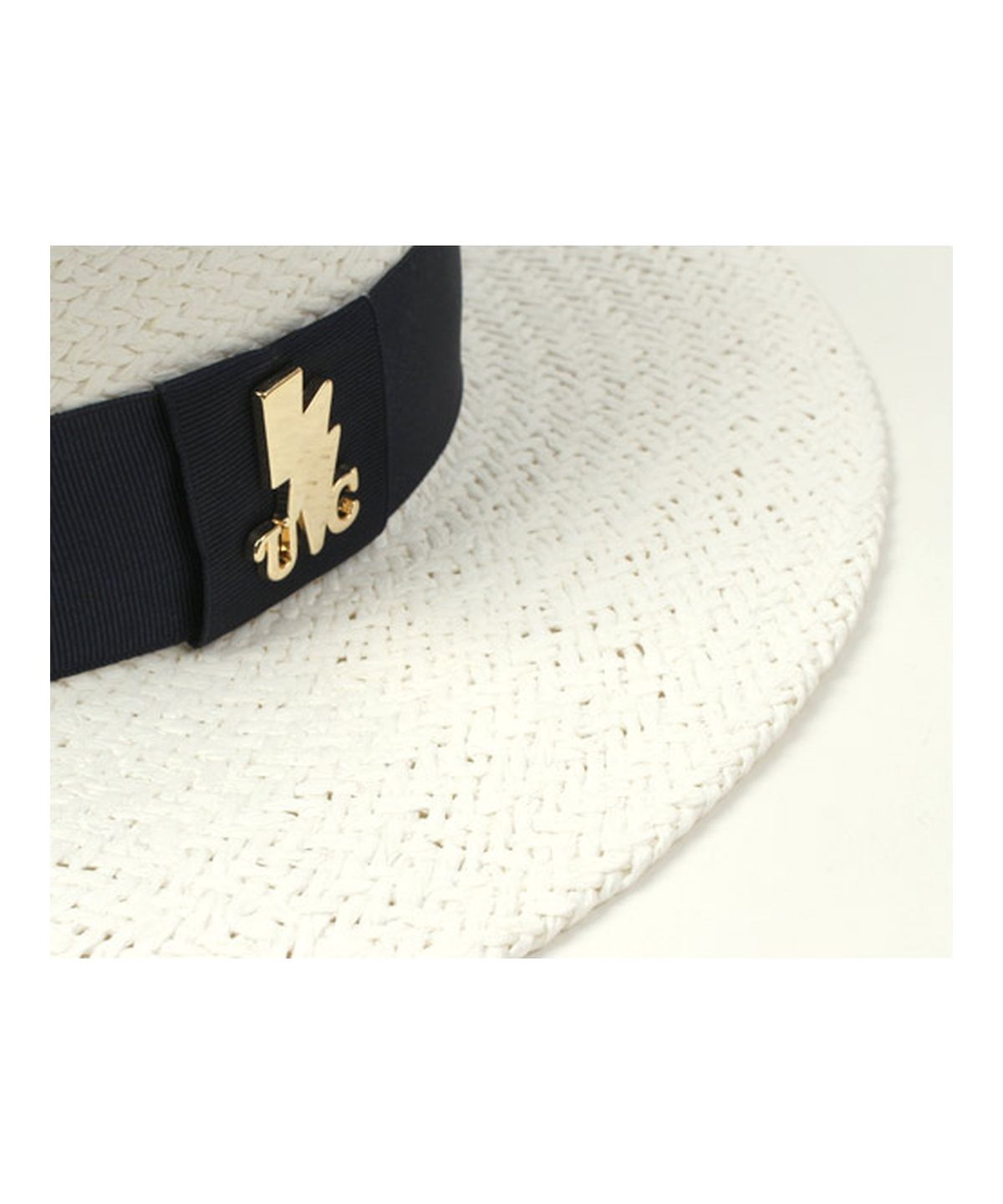 유니버셜 케미스트리(UNIVERSAL CHEMISTRY) Navy Line White Panama Hat 파나마햇
