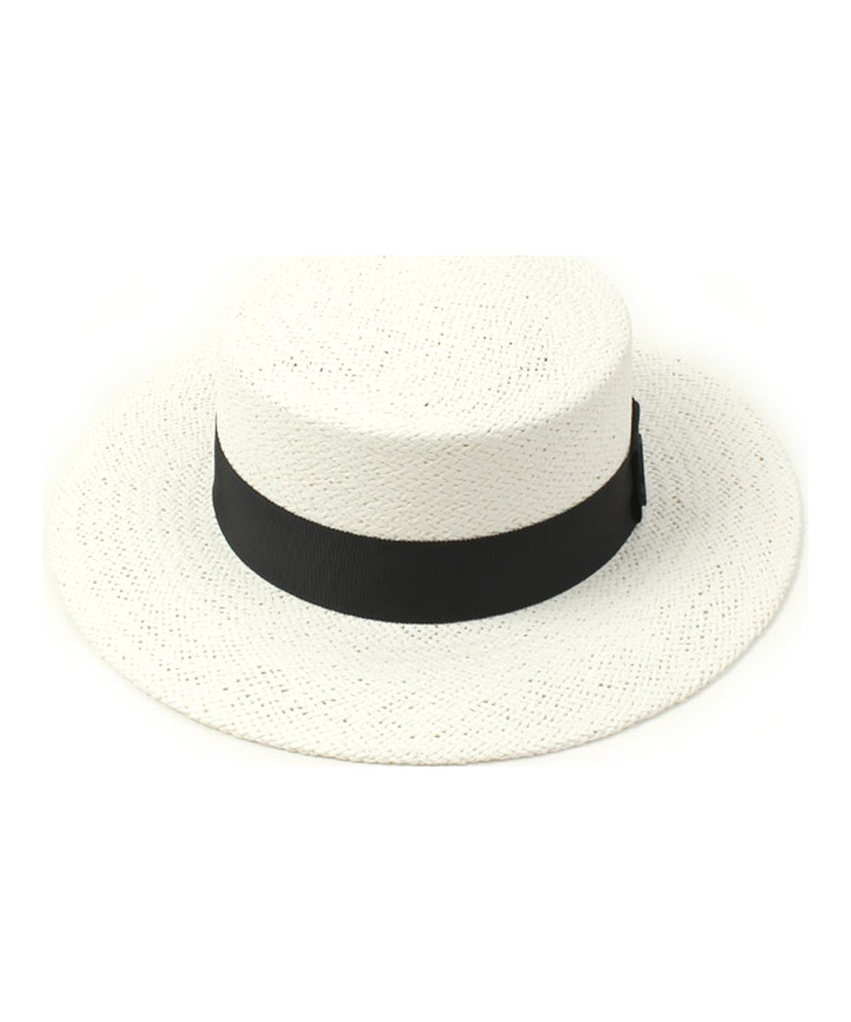 유니버셜 케미스트리(UNIVERSAL CHEMISTRY) Black Line White Panama Hat 파나마햇