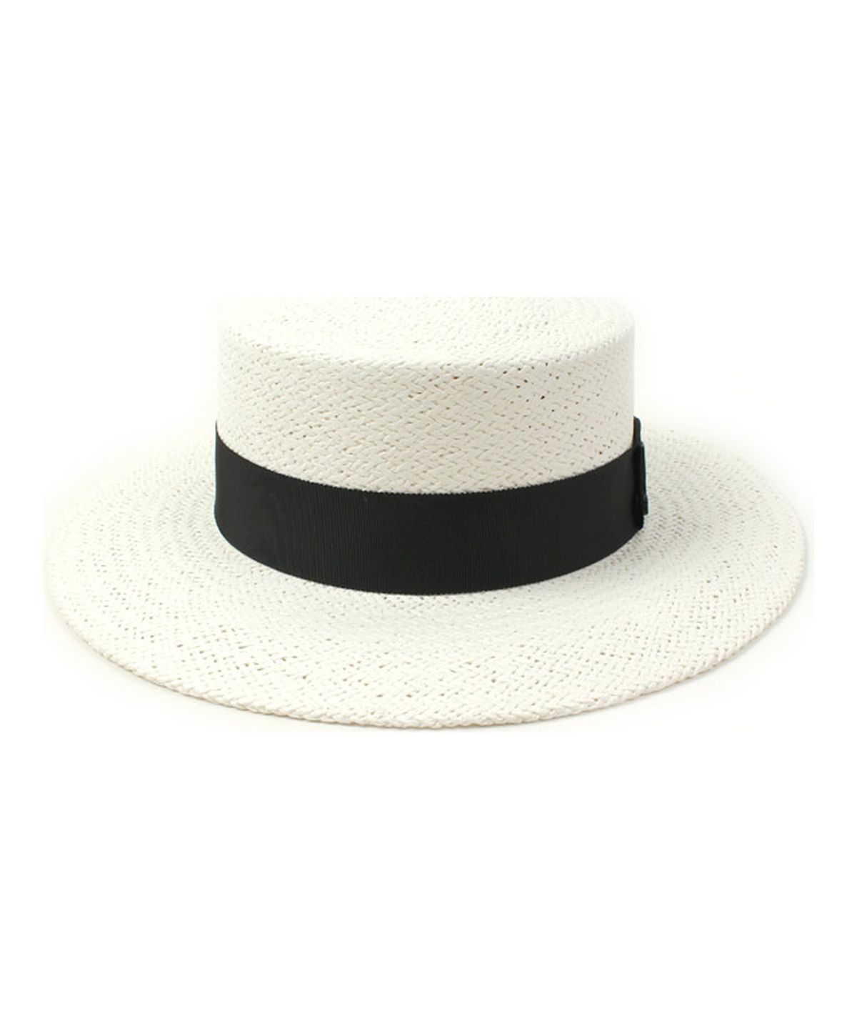 유니버셜 케미스트리(UNIVERSAL CHEMISTRY) Black Line White Panama Hat 파나마햇