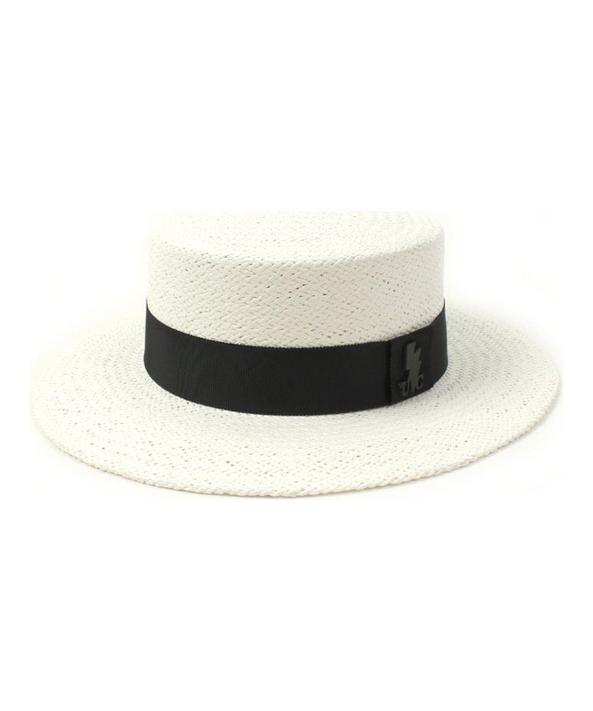 유니버셜 케미스트리(UNIVERSAL CHEMISTRY) Black Line White Panama Hat 파나마햇
