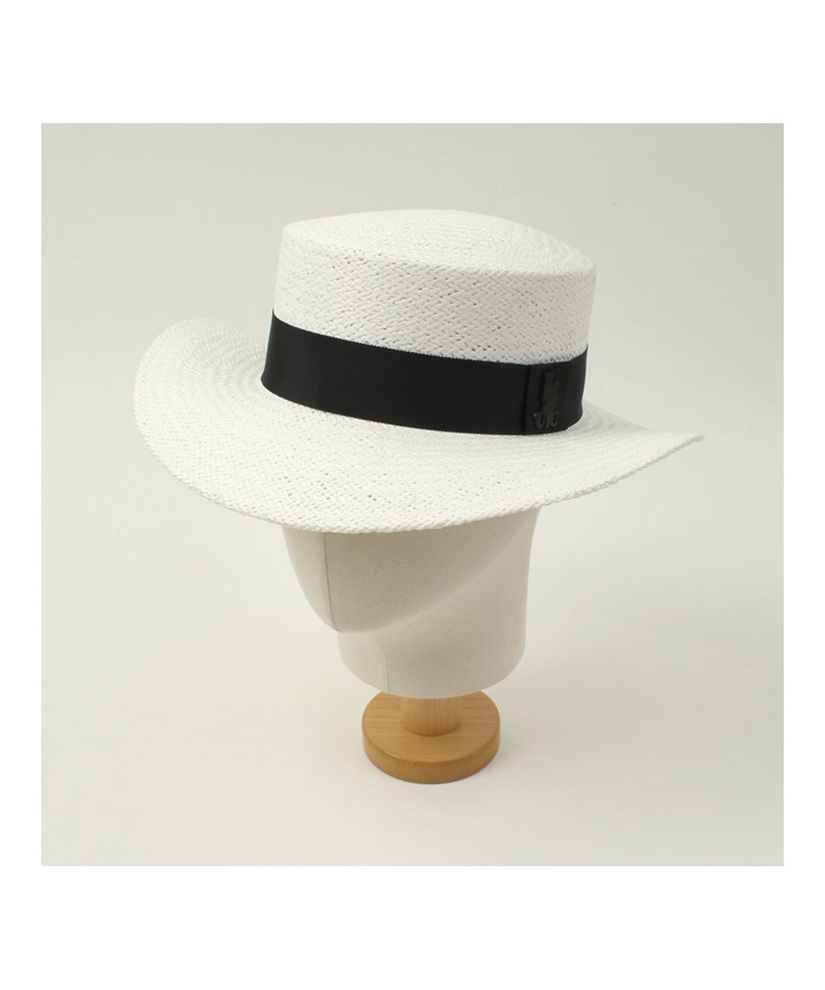 유니버셜 케미스트리(UNIVERSAL CHEMISTRY) Black Line White Panama Hat 파나마햇