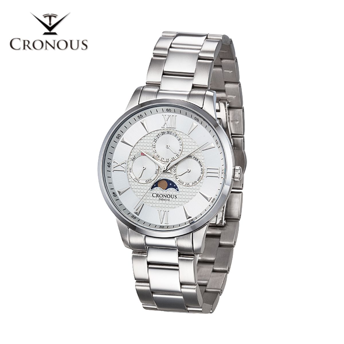 크로노스(CRONOUS) CRD88598B-WTWT 남자시계 메탈시계