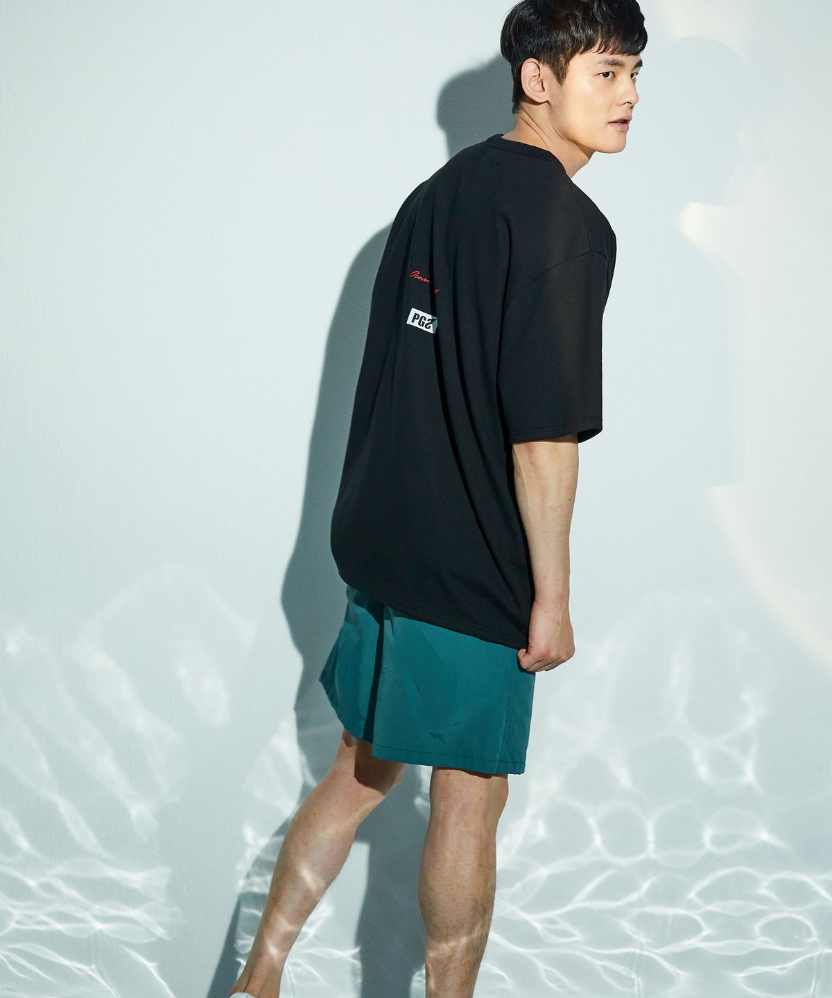 피글스(PIGLES) PGS 로프 모티브 프린트 티셔츠(블랙)