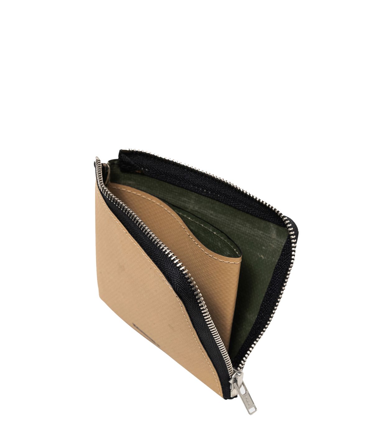 카네이테이(KANEITEI) PALM ZIP AROUND WALLET (BEIGE) / UPCYCLED