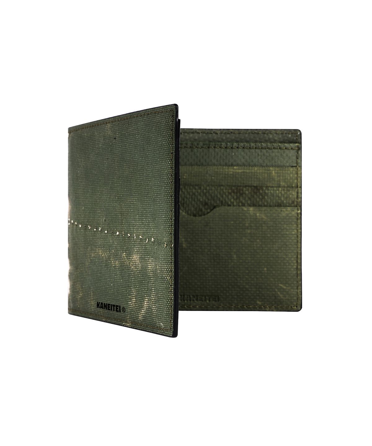 카네이테이(KANEITEI) DIP SLIM WALLET (OLIVE DRAB) / UPCYCLED
