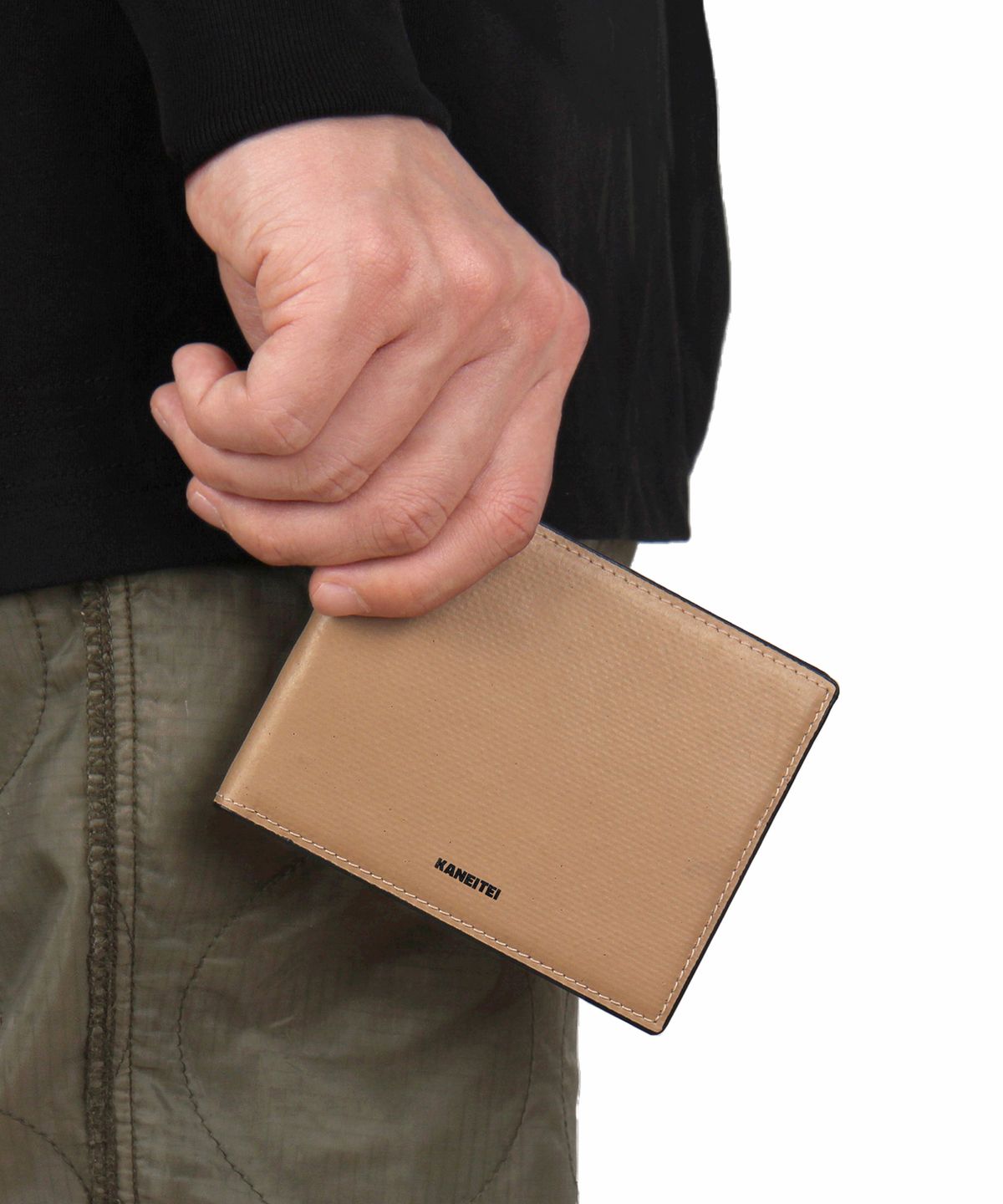 카네이테이(KANEITEI) DIP SLIM WALLET (BEIGE) / UPCYCLED