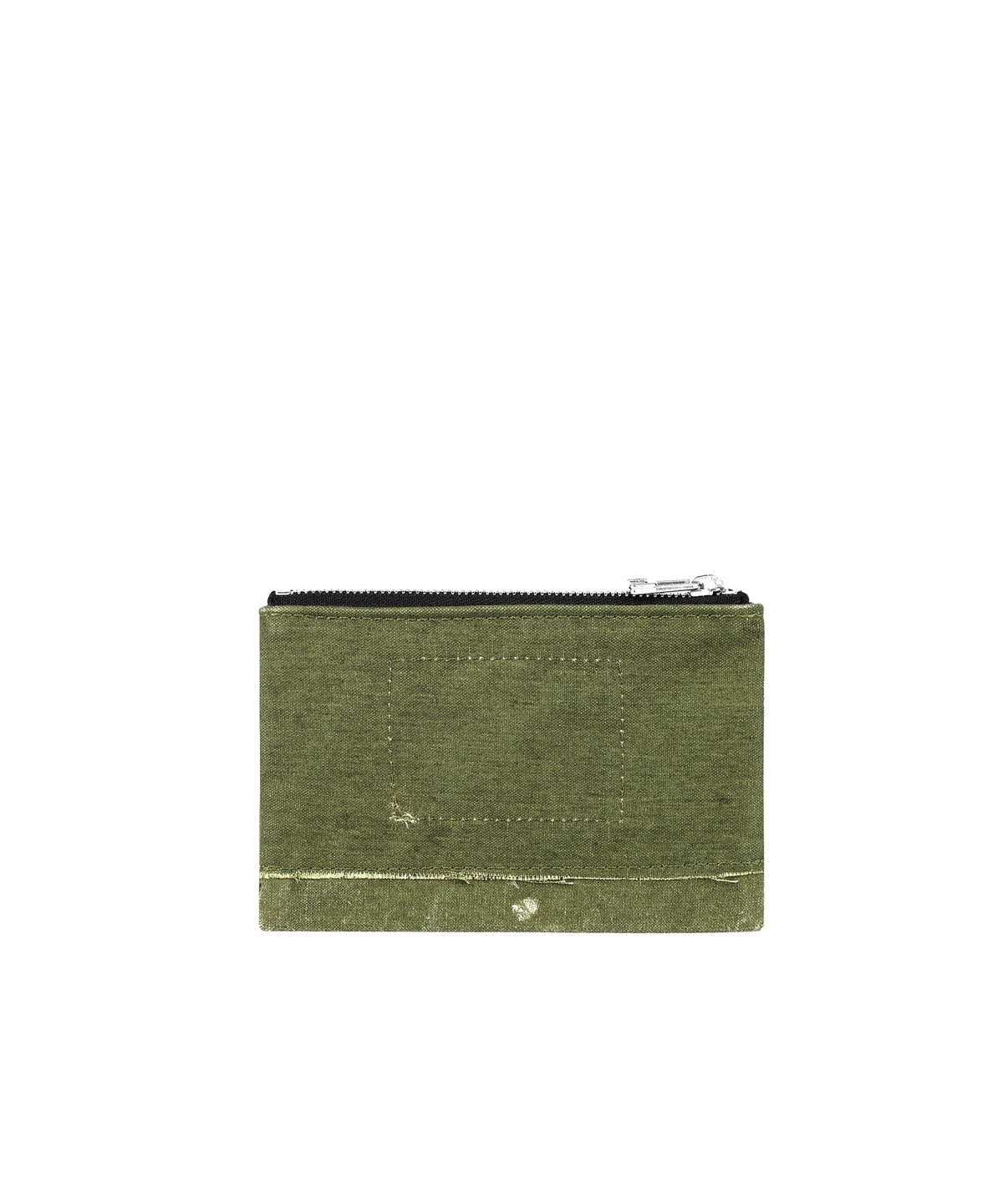 카네이테이(KANEITEI) HAIKU FLAT POUCH S (OLIVE DRAB) / UPCYCLED