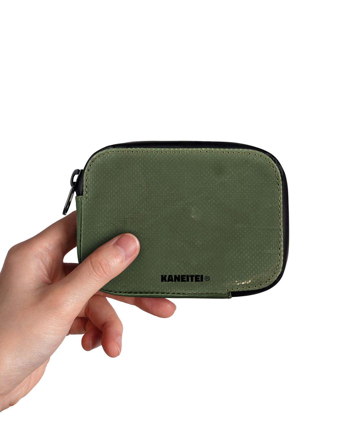 카네이테이(KANEITEI) BRICK ZIP WALLET S (OLIVE DRAB) / UPCYCLED