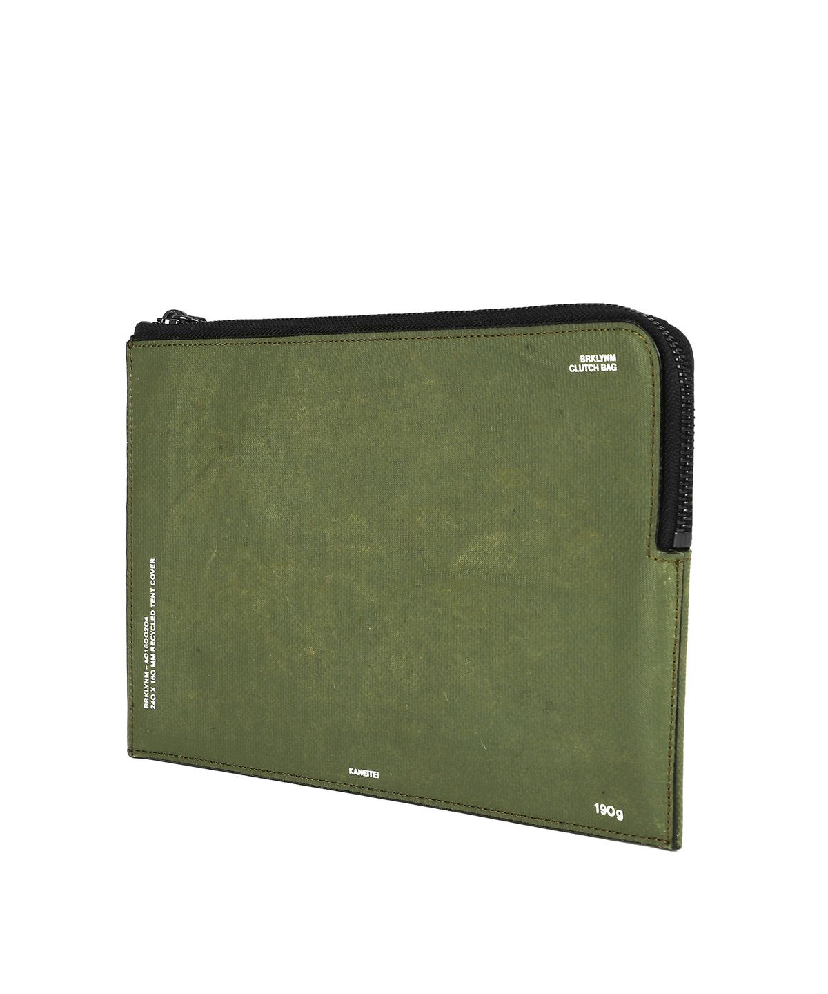 카네이테이(KANEITEI) BROOKLYN FLAT BAG M (OLIVE DRAB) / UPCYCLED