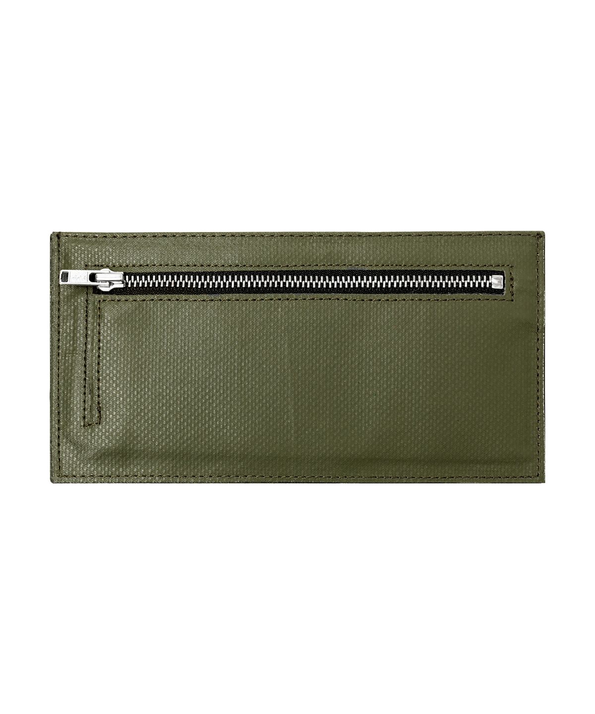 카네이테이(KANEITEI) LEAF FLAT CARD WALLET (OLIVE DRAB) / UPCYCLED