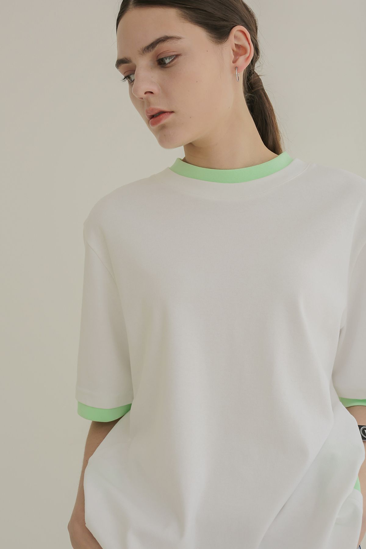 엣드맹(ETDEMAIN) 001 Layerd T-Shirt (Green)