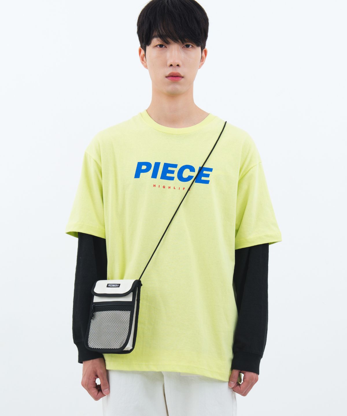 피스메이커(PIECE MAKER) SLOGAN TEE (LIME)