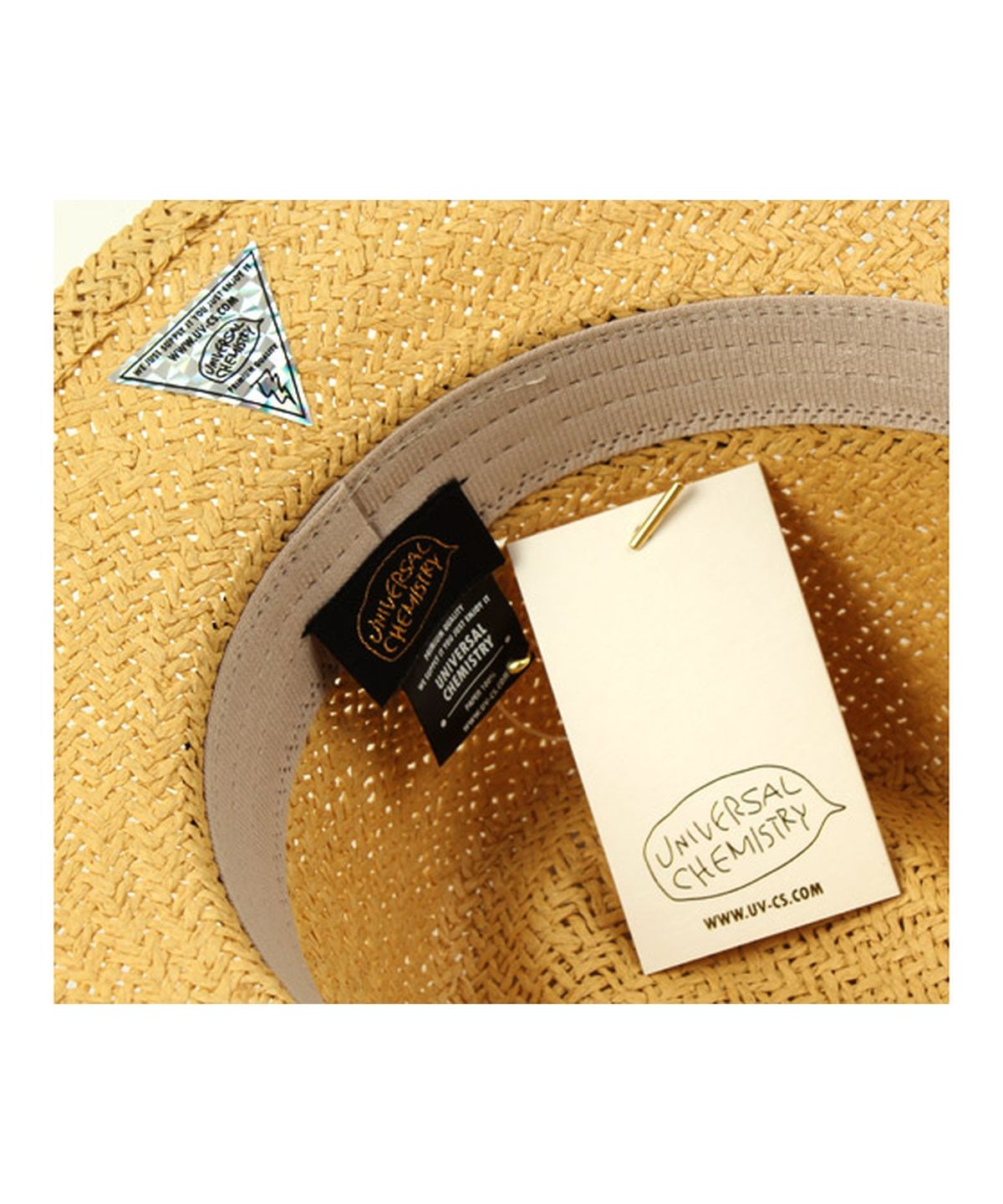 유니버셜 케미스트리(UNIVERSAL CHEMISTRY) Swing Beige Short Fedora 여름페도라