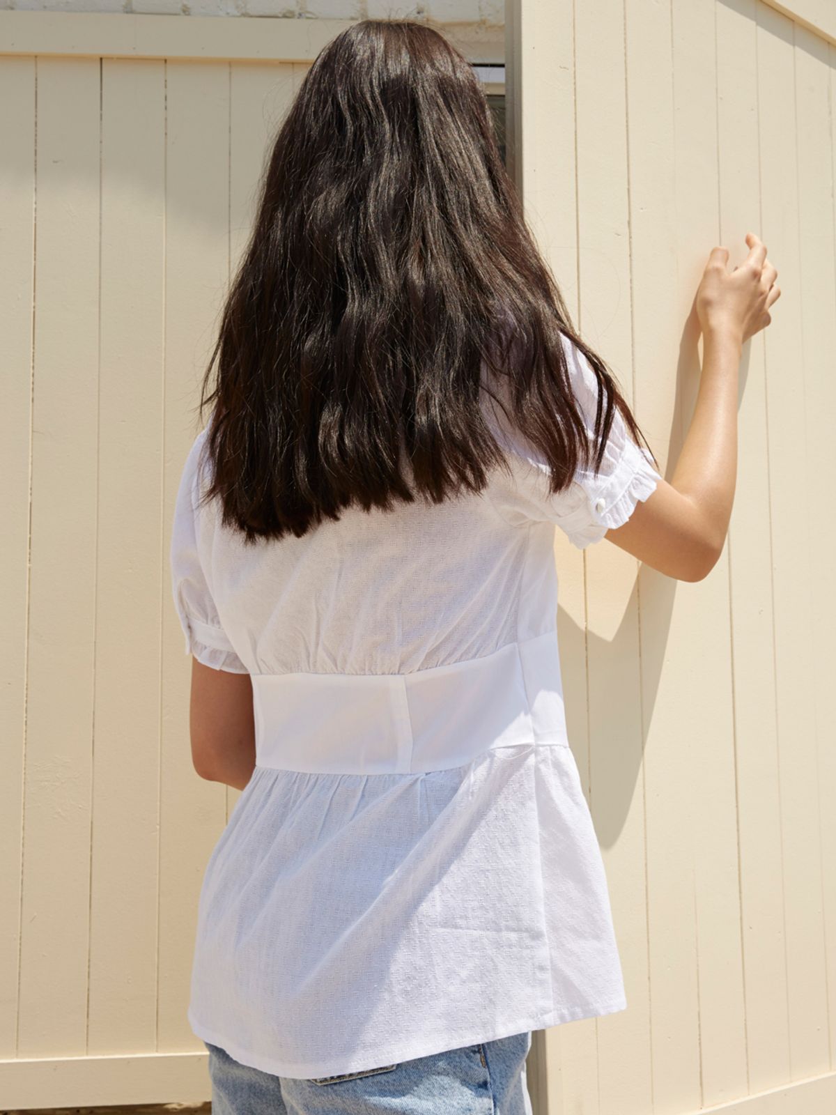 일일오구스튜디오(1159STUDIO) MH10 CORSET SHIRT_WH