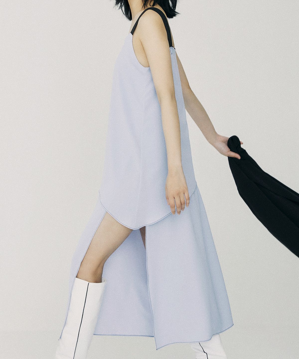 온느(ONNE) Unbal Twofold Maxi Dress Light Yellow