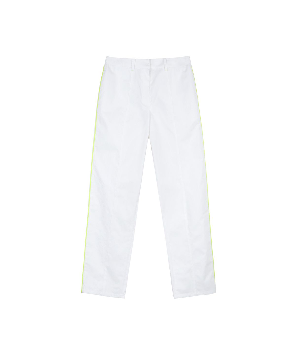 온느(ONNE) Line Colored Slim Baggy Pants White