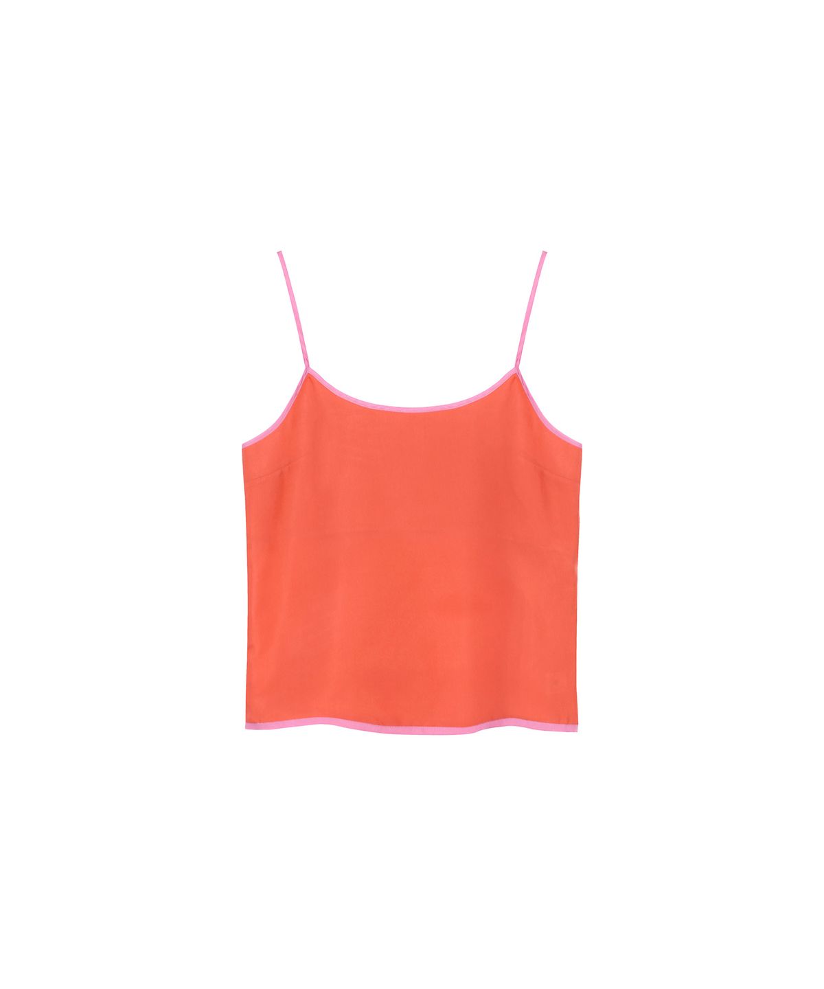 온느(ONNE) Silk Bustier Top Coral