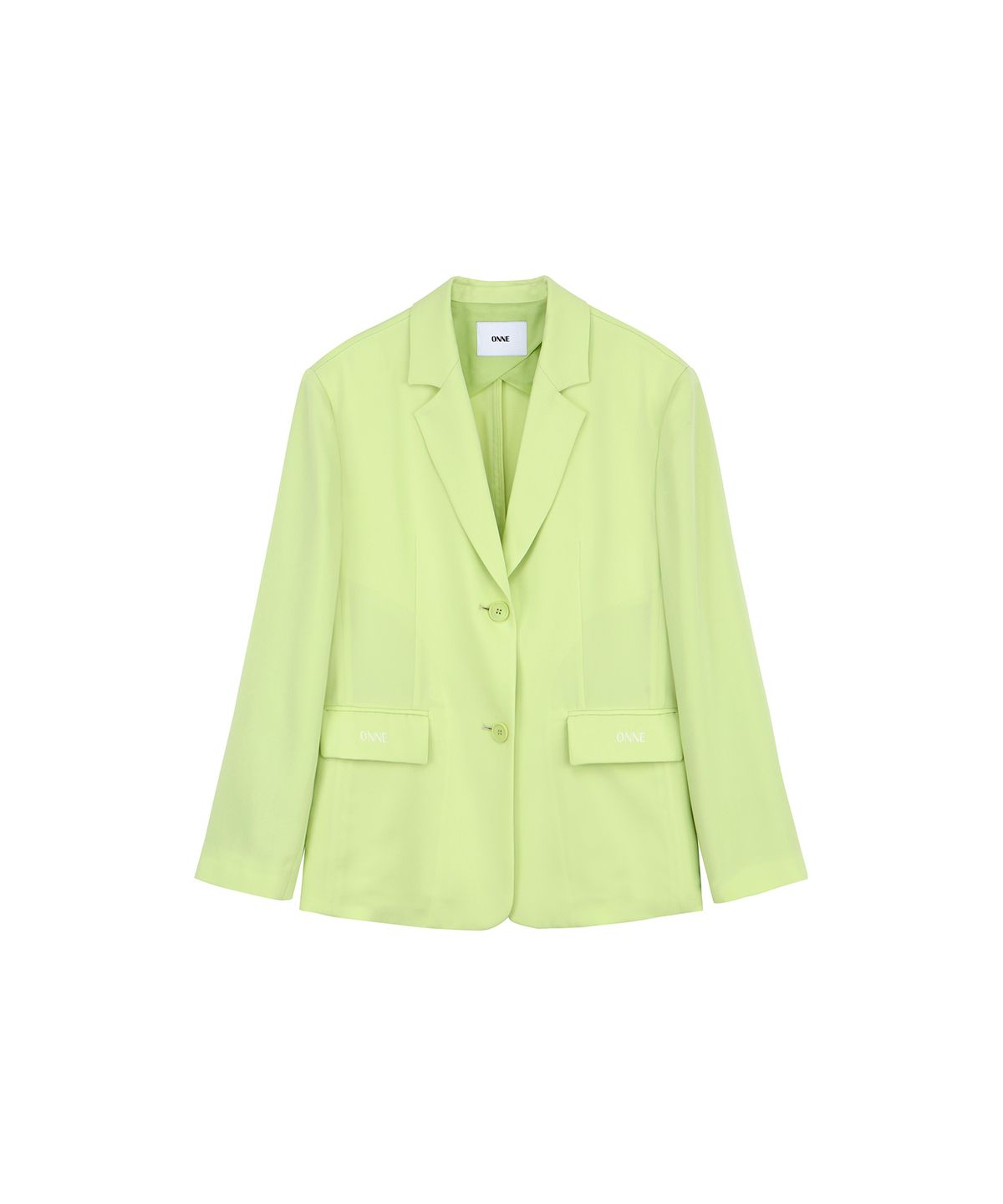 온느(ONNE) ONNE Zigzag Pointed Jacket Lime