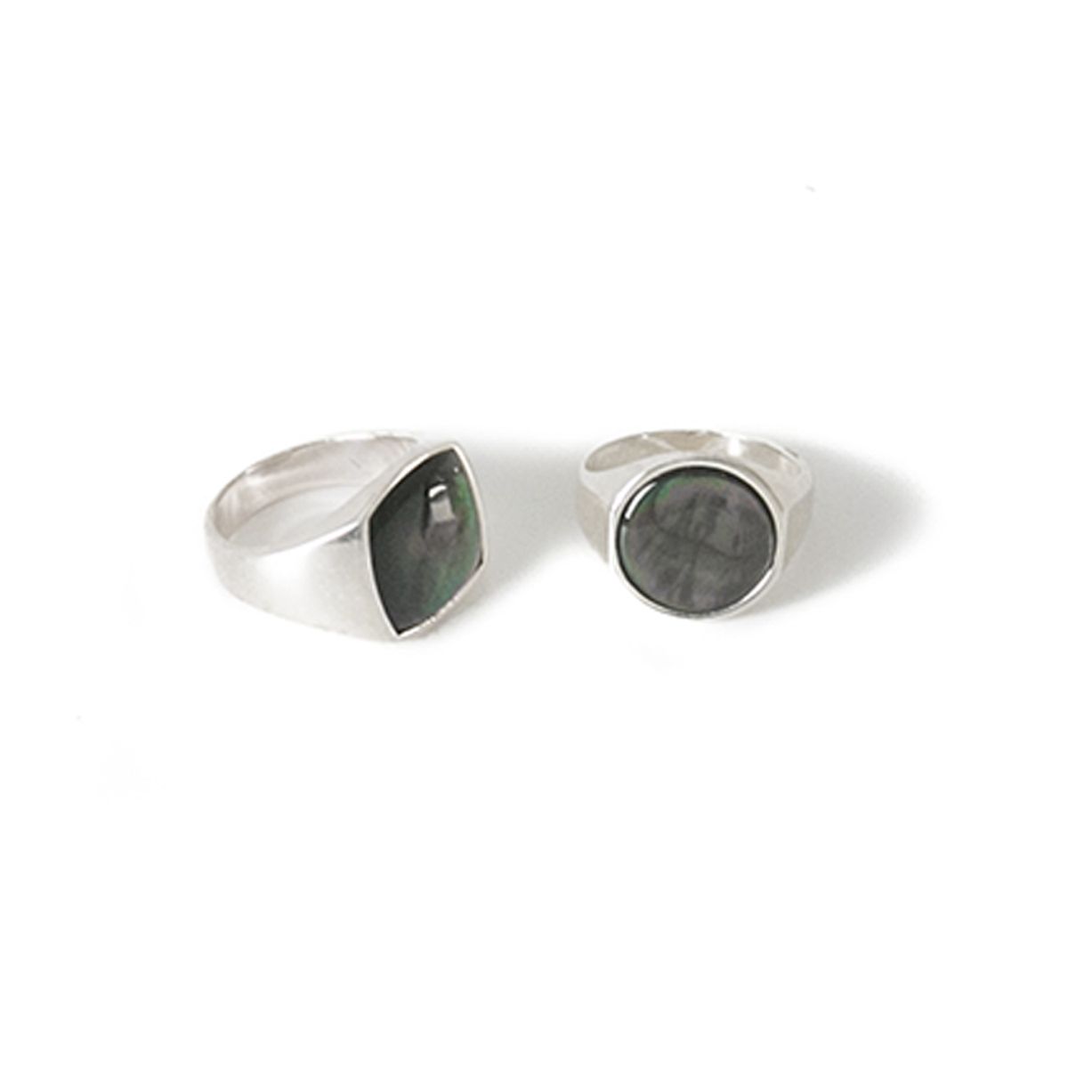 스팅925(STING925) Square Nacre Ring