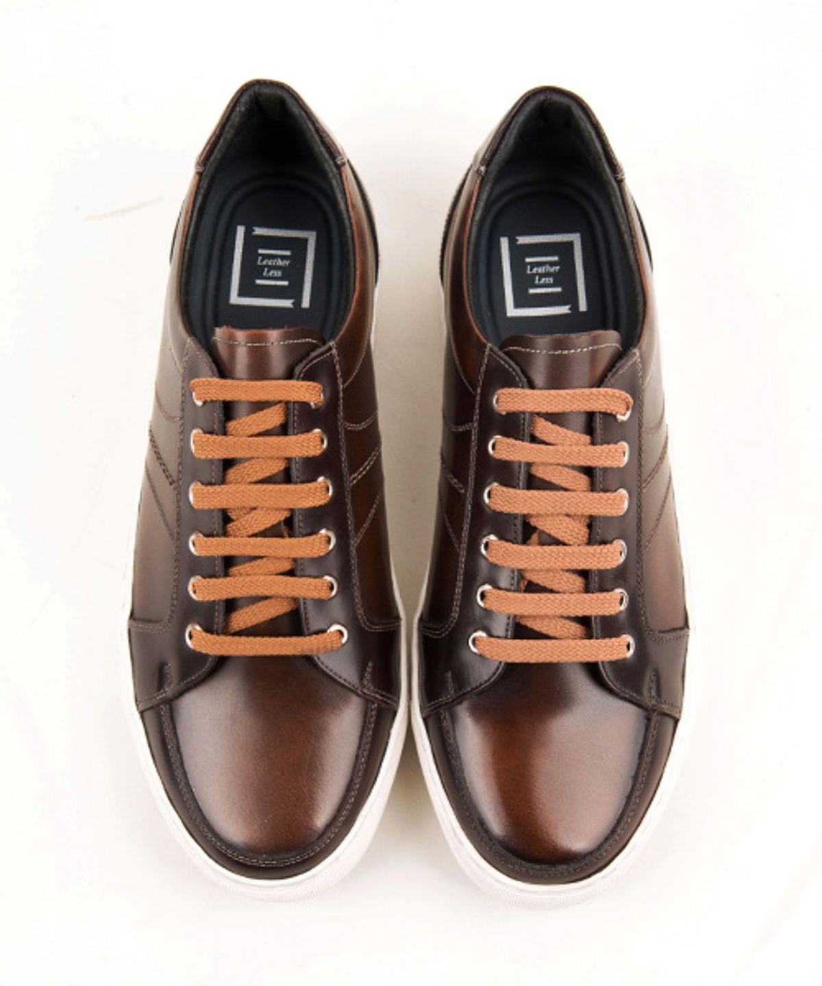 레더리스(LEATHERLESS) # 3001 / 투톤 스니커즈/ 브라운 / for men
