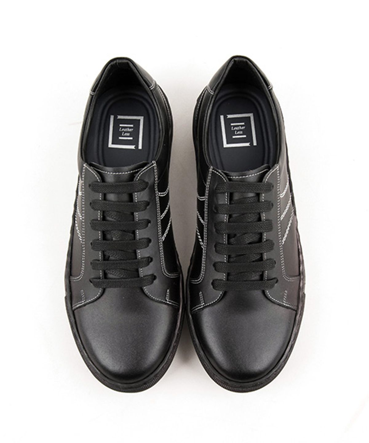 레더리스(LEATHERLESS) # 3001 / 올검 스니커즈/ 블랙 / for men