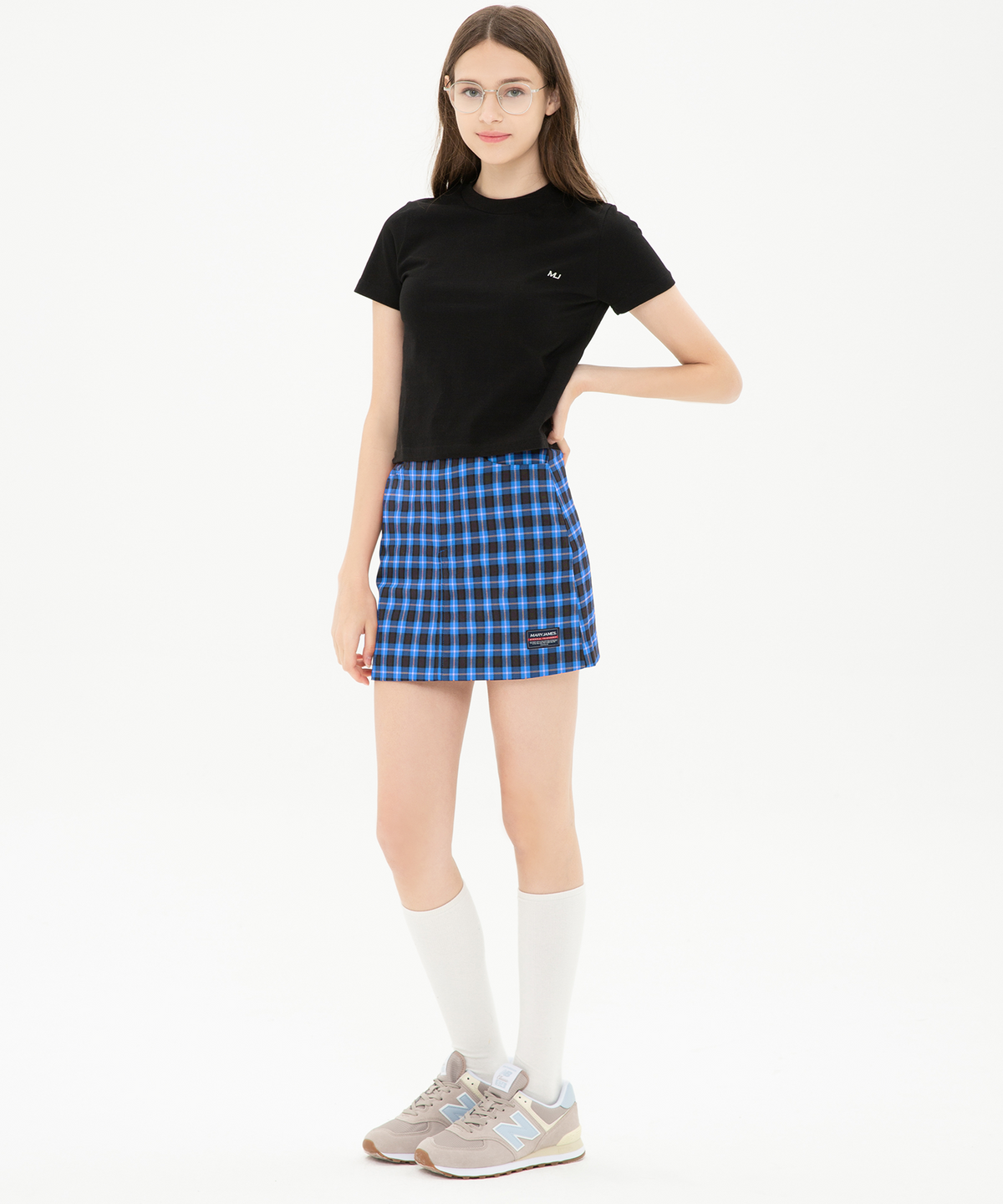 메리제임스(MARYJAMES) (W) Lydia Skirt - Blue