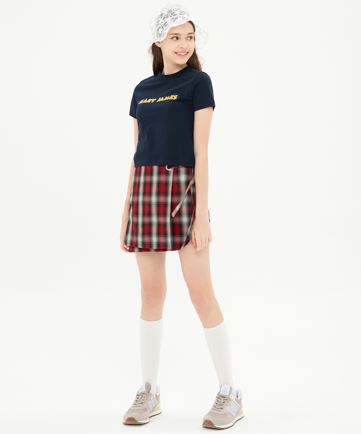 메리제임스(MARYJAMES) (W) Lune Skirt - Red