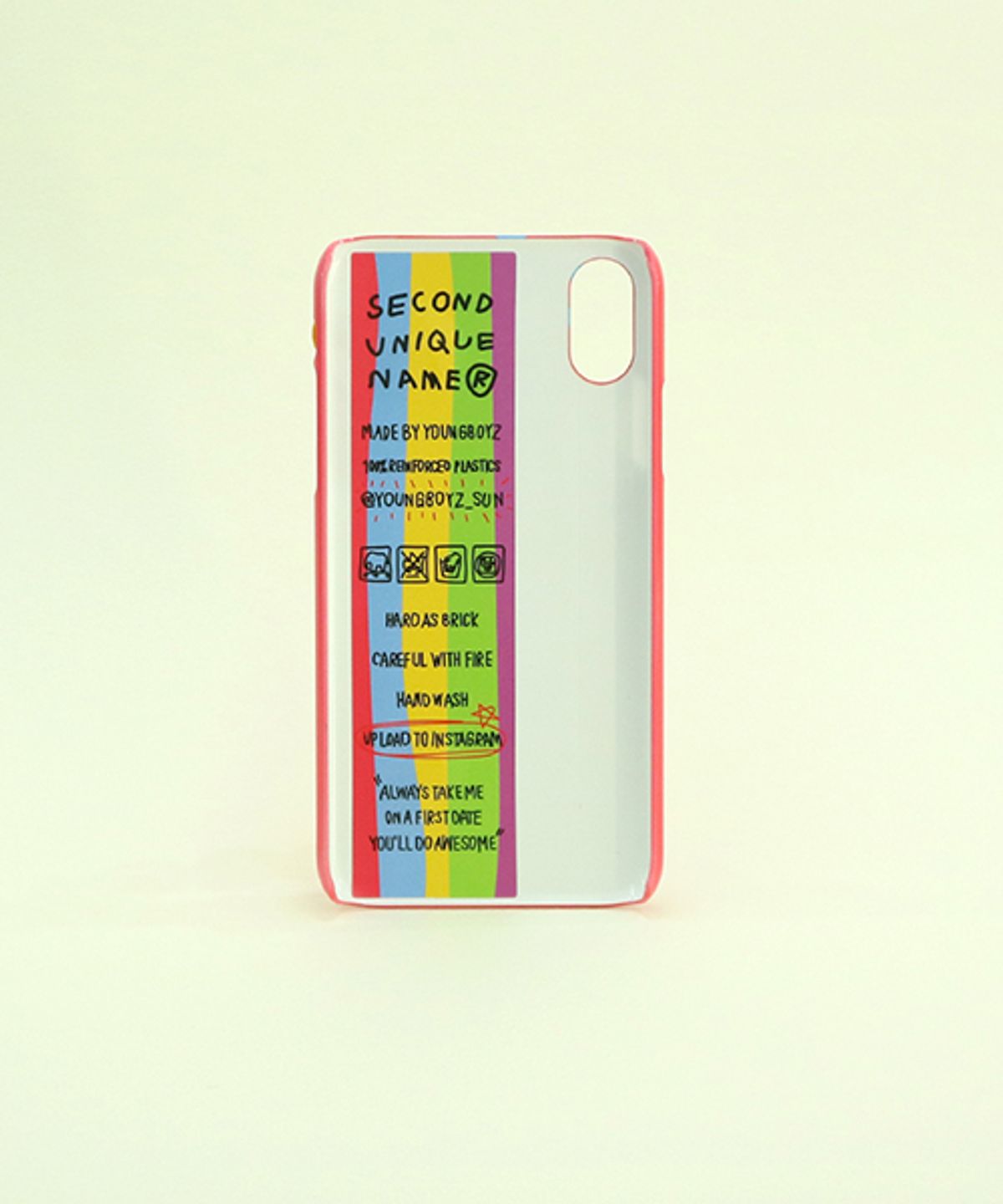 세컨드유니크네임(SECOND UNIQUE NAME) SUN CASE CANDY CHAIN RED