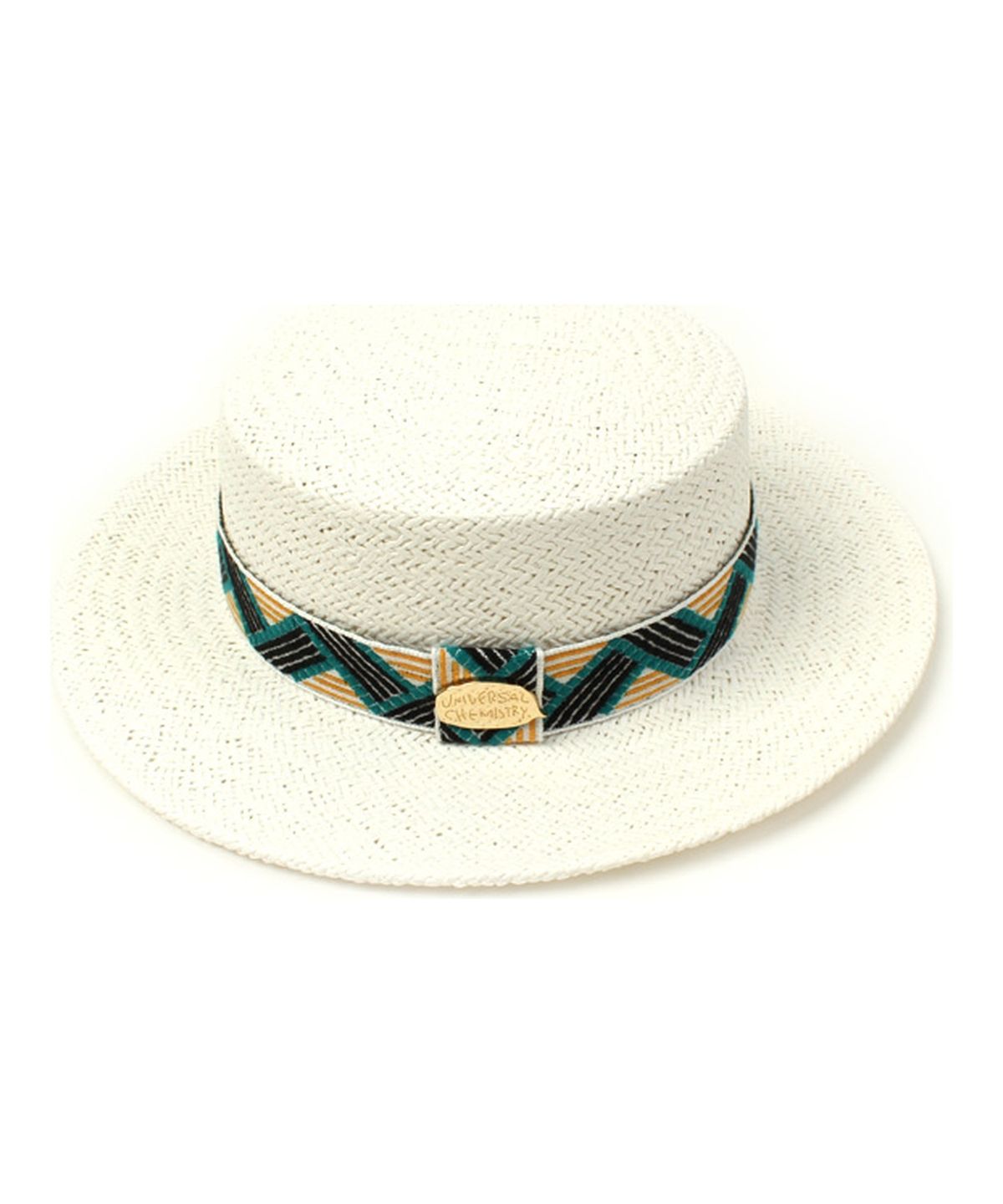 유니버셜 케미스트리(UNIVERSAL CHEMISTRY) Cool Line White Panama Hat 파나마햇