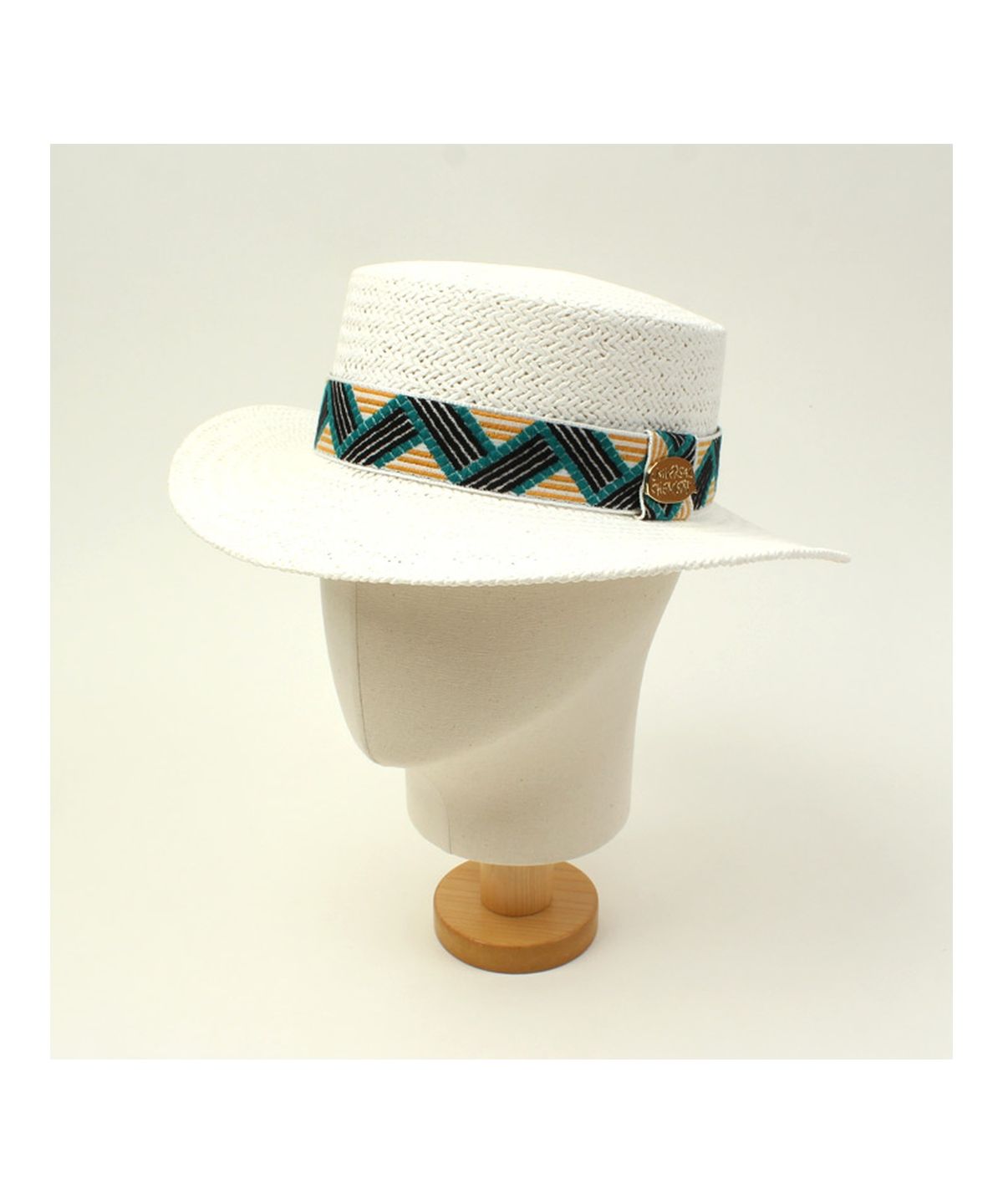 유니버셜 케미스트리(UNIVERSAL CHEMISTRY) Cool Line White Panama Hat 파나마햇