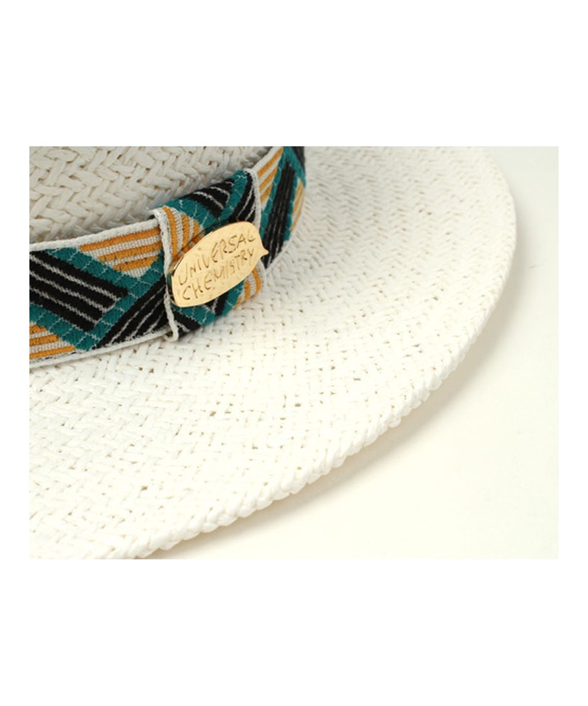 유니버셜 케미스트리(UNIVERSAL CHEMISTRY) Cool Line White Panama Hat 파나마햇