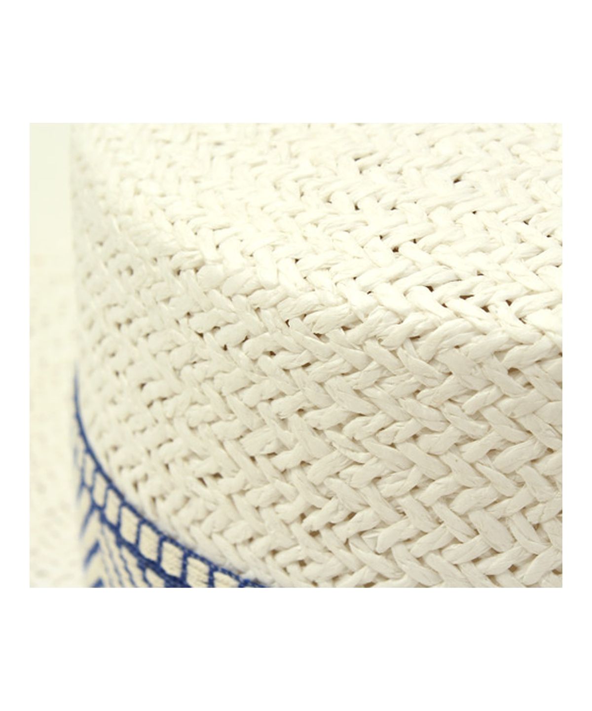 유니버셜 케미스트리(UNIVERSAL CHEMISTRY) Blue Mono Line White Panama Hat 파나마햇