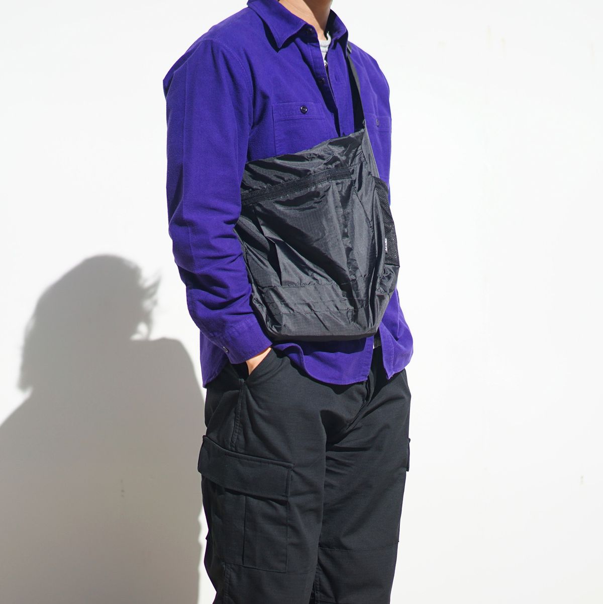 와이엠씨엘케이와이(YMCL KY) GB0608 Compact Shoulder Bag - Black