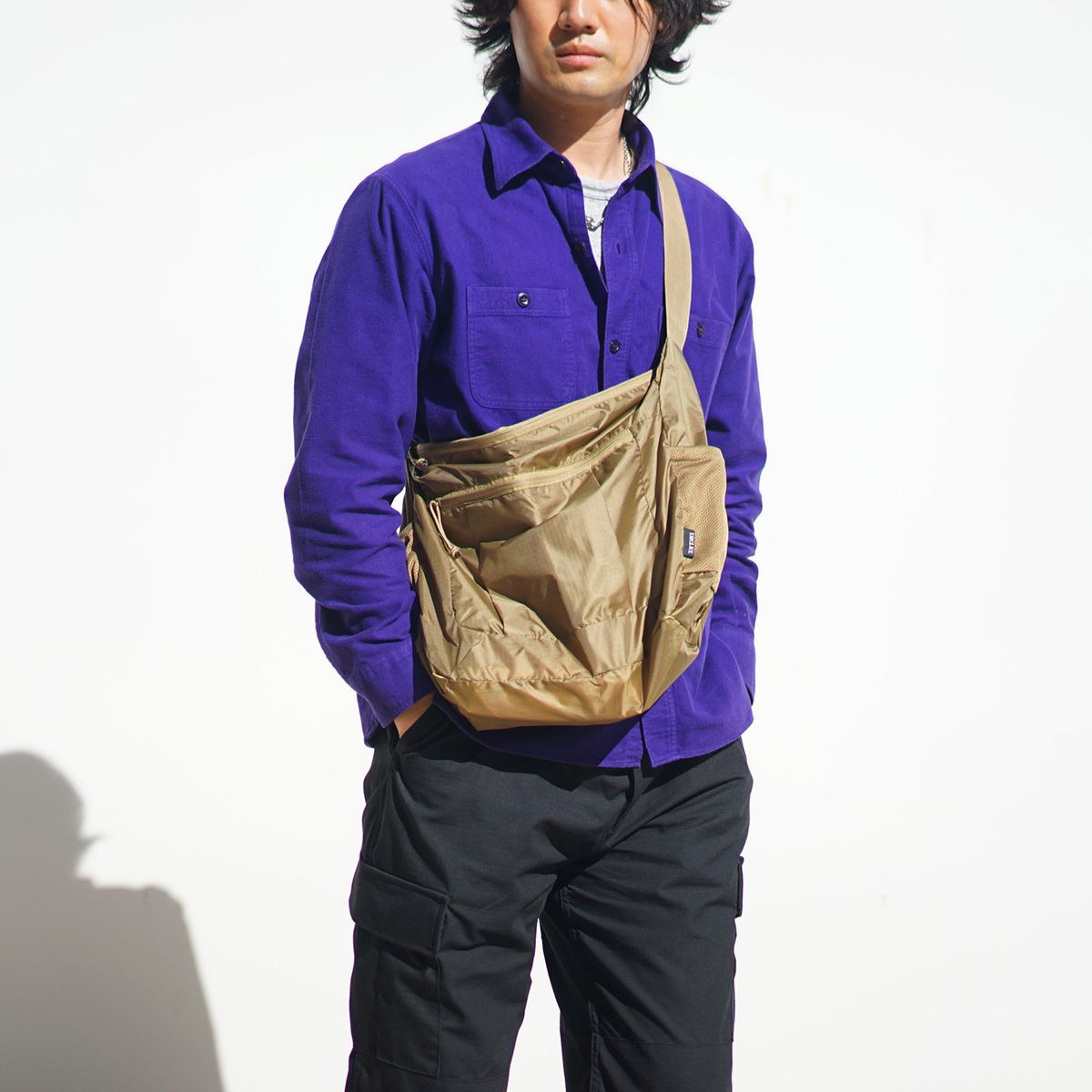 와이엠씨엘케이와이(YMCL KY) GB0608 Compact Shoulder Bag - Coyote