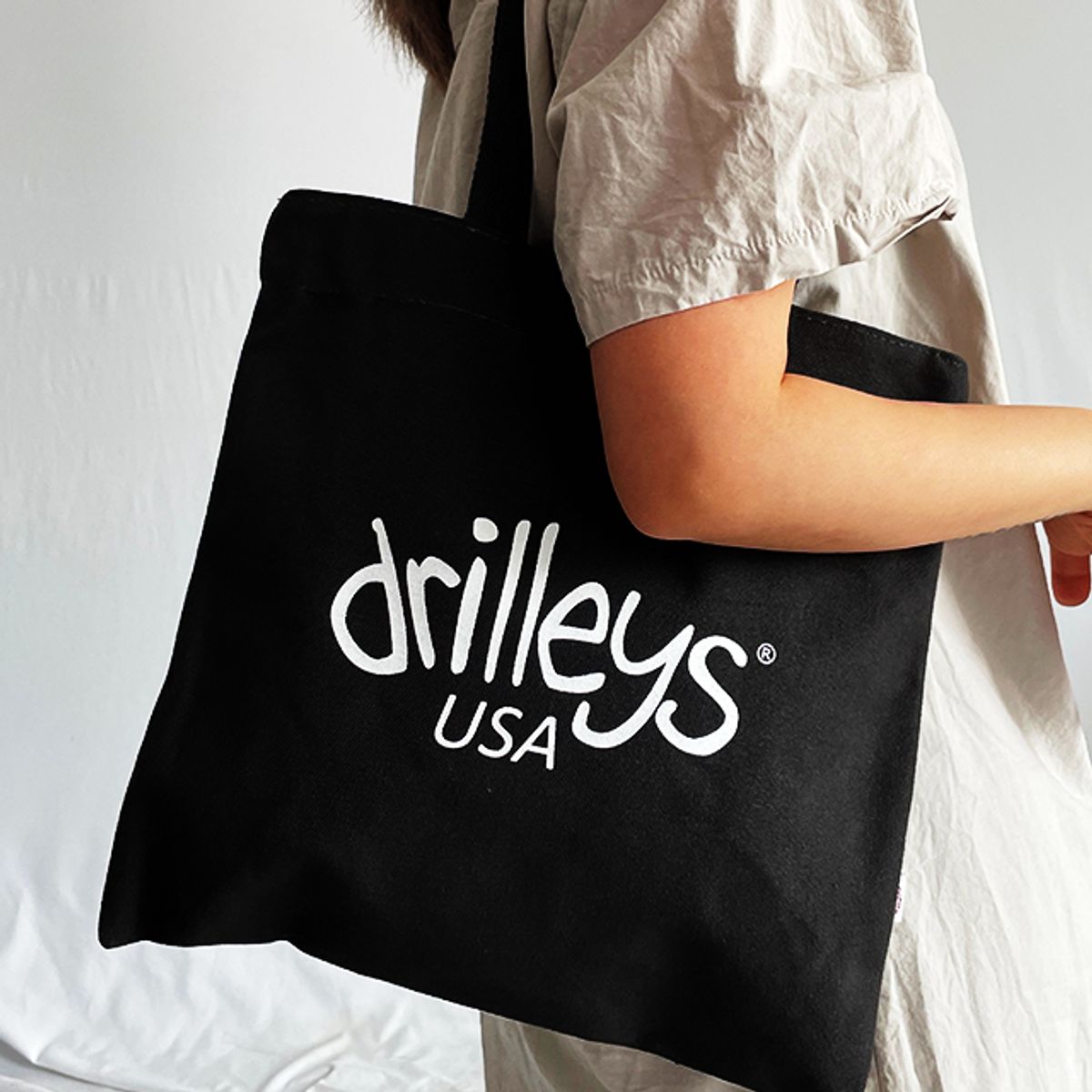 드릴리스(DRILLEYS) 에코백 블랙