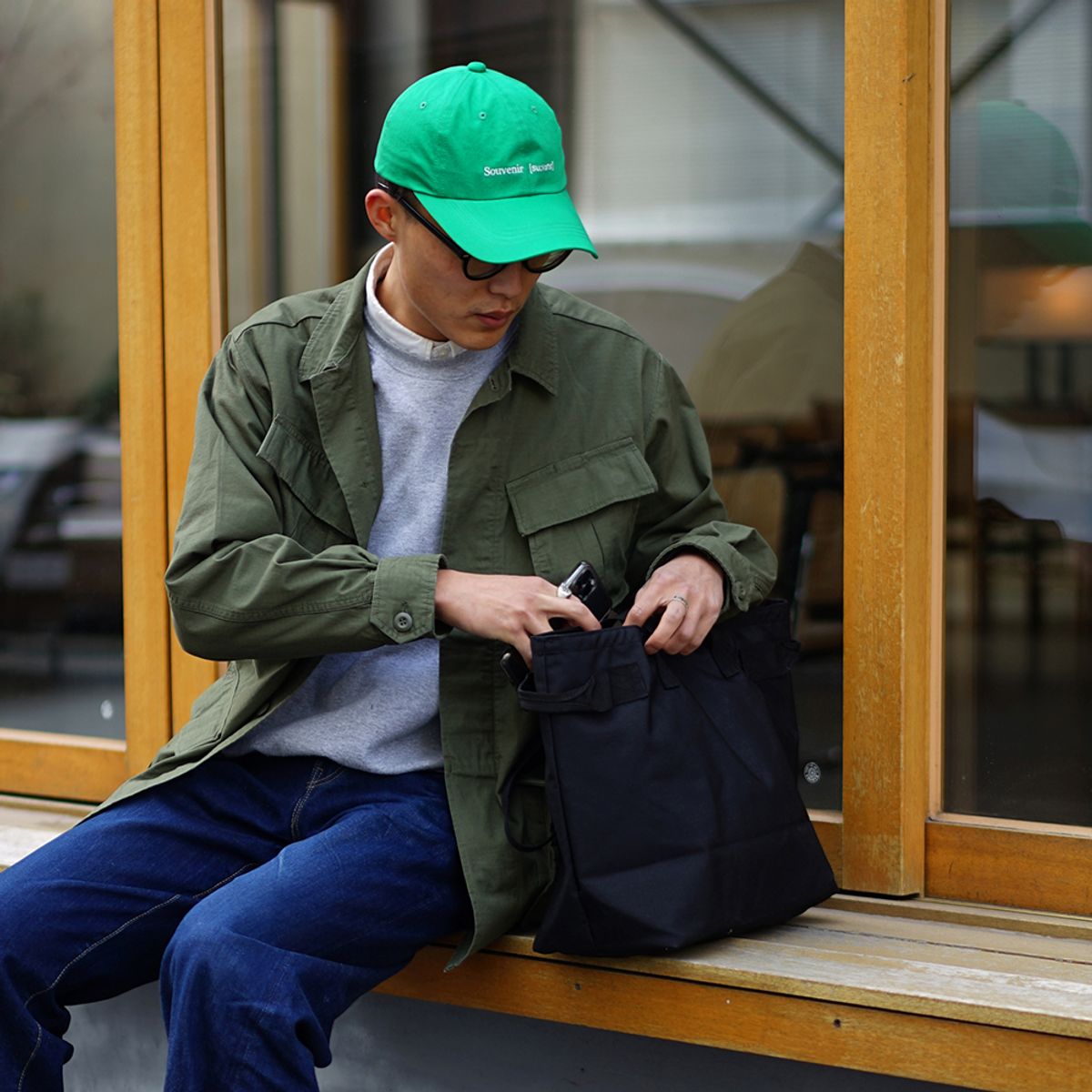 와이엠씨엘케이와이(YMCL KY) GB0636 Tote Bag - Black