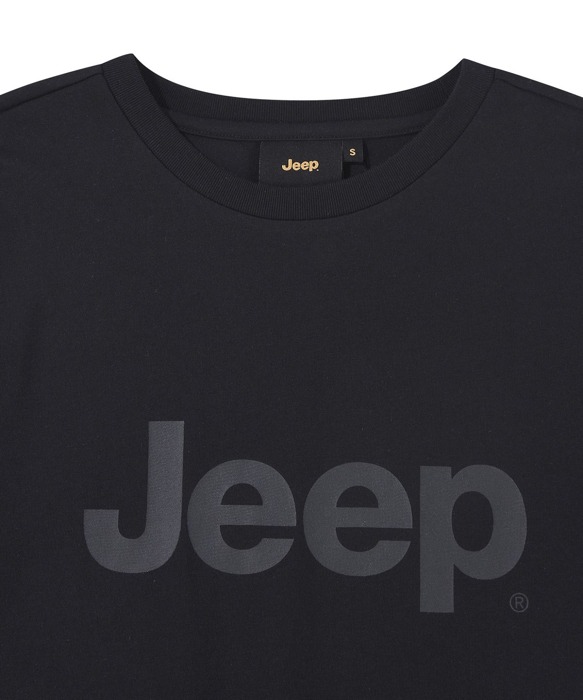 지프(JEEP) [190g] 빅 로고 반팔 티셔츠 (JR5TSU091BK)