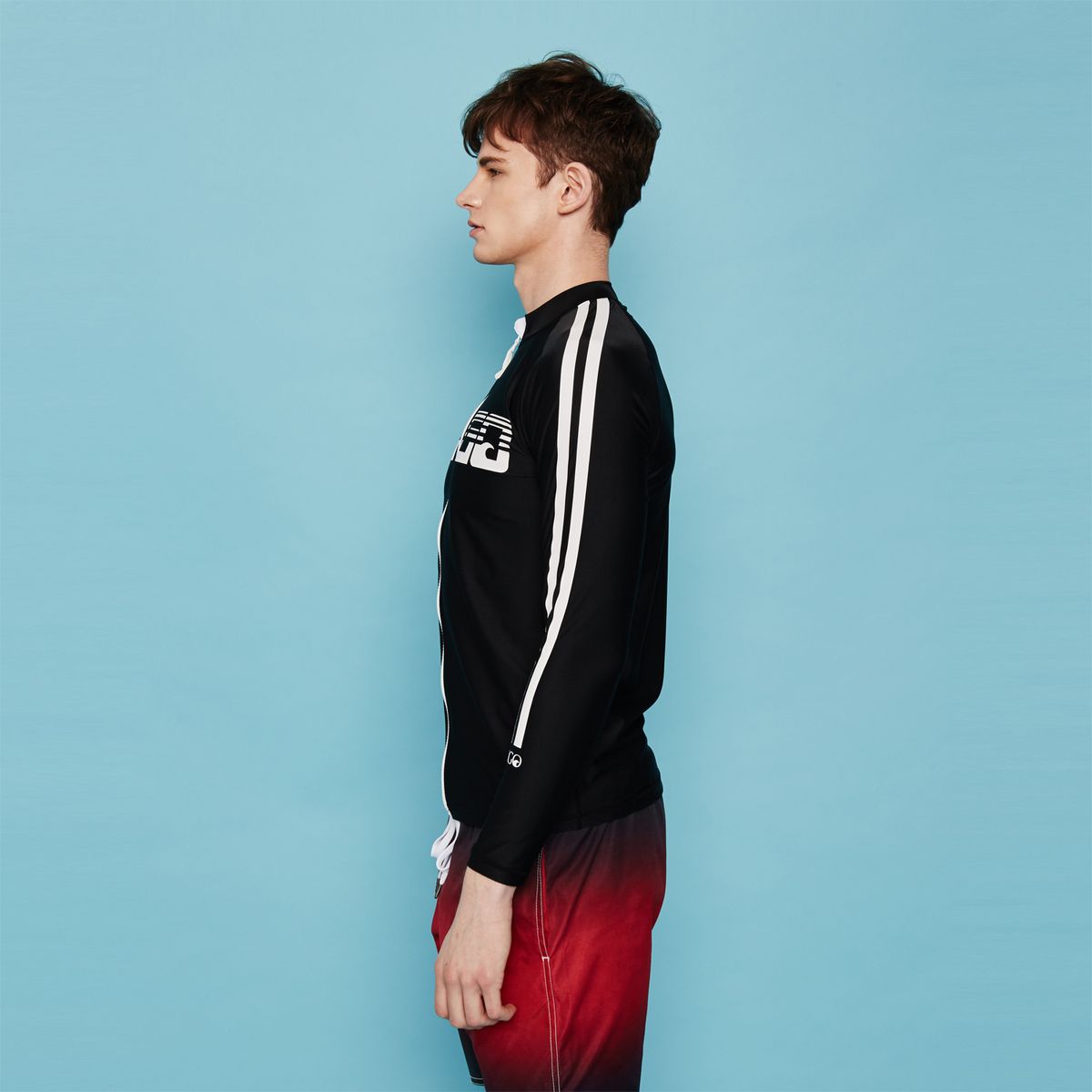 아르고(ARGO) LINE(BK) 남성 집업 래쉬가드 상의