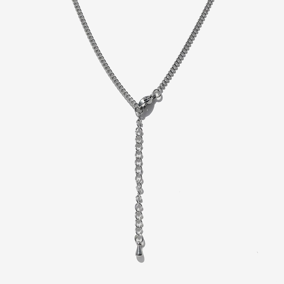 러쉬오프(RUSH OFF) Surgical Steel Weed Pendant Chain Necklace  / 위드 펜던트 체인목걸이