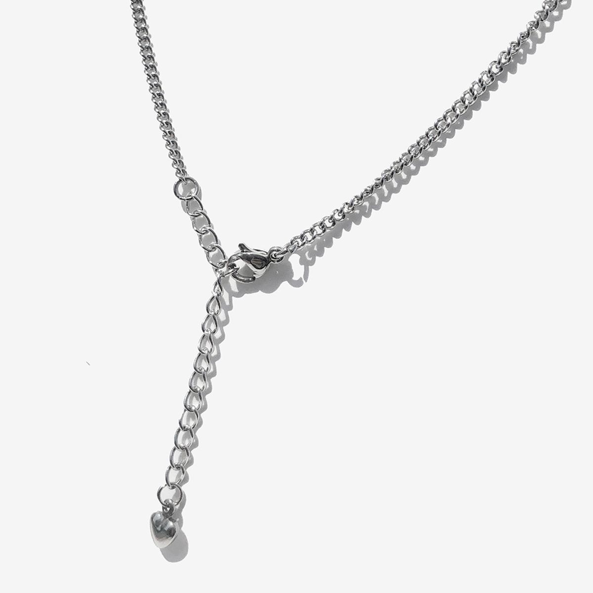 러쉬오프(RUSH OFF) Surgical Steel I LOVE YOU Pendant Chain Necklace  / 아이 러브유 체인 목걸이