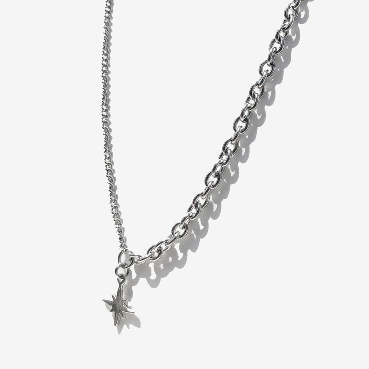 러쉬오프(RUSH OFF) Surgical Steel Star Over Chain Bracelet / 스타 오버체인 팔찌