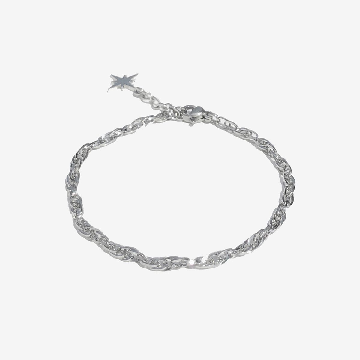 러쉬오프(RUSH OFF) Surgical Steel Twinkle Star Chain Bracelet / 트윙클 스타 체인 팔찌-발찌