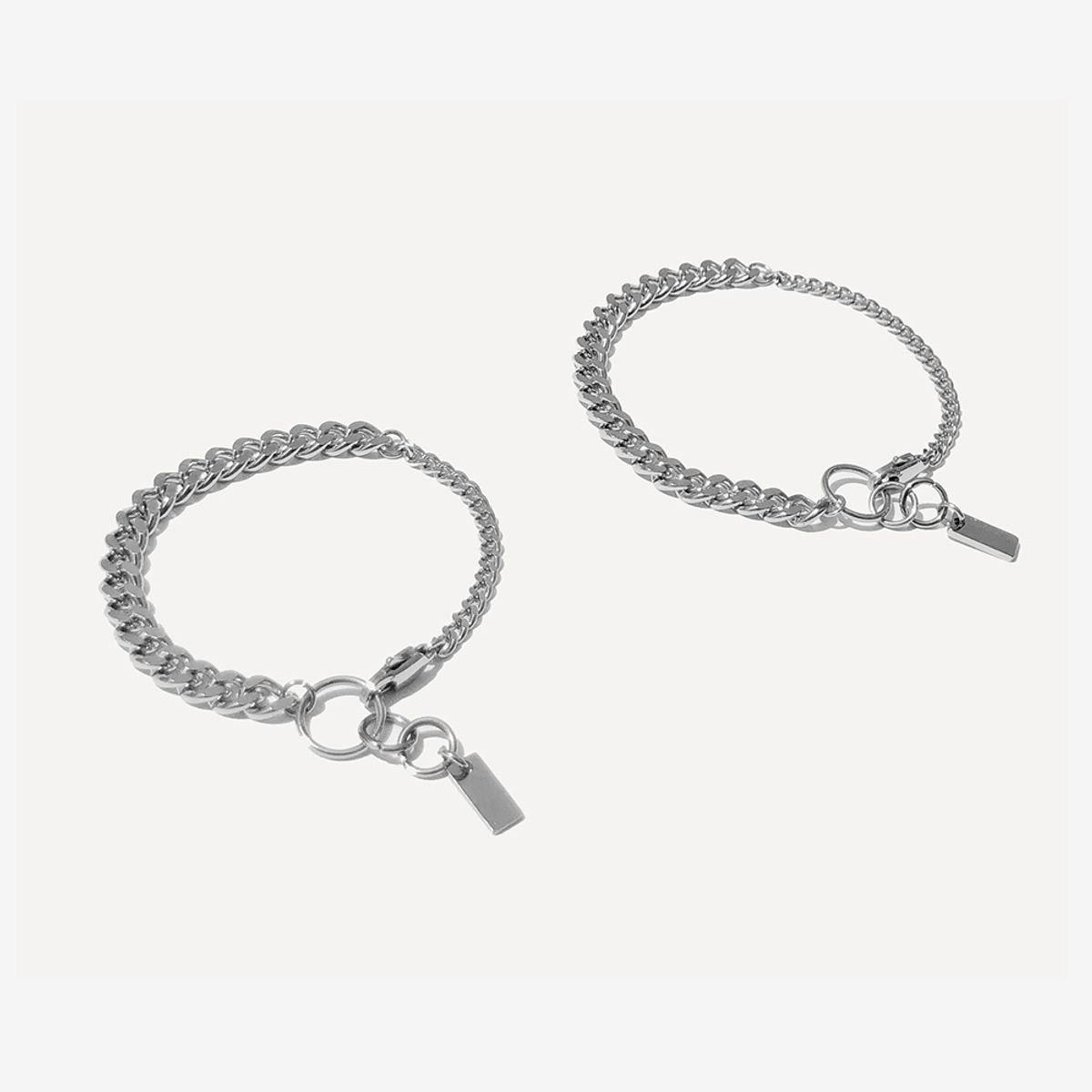 러쉬오프(RUSH OFF) Surgical Steel Trinity Chain Bracelet / 트리니티 체인 팔찌