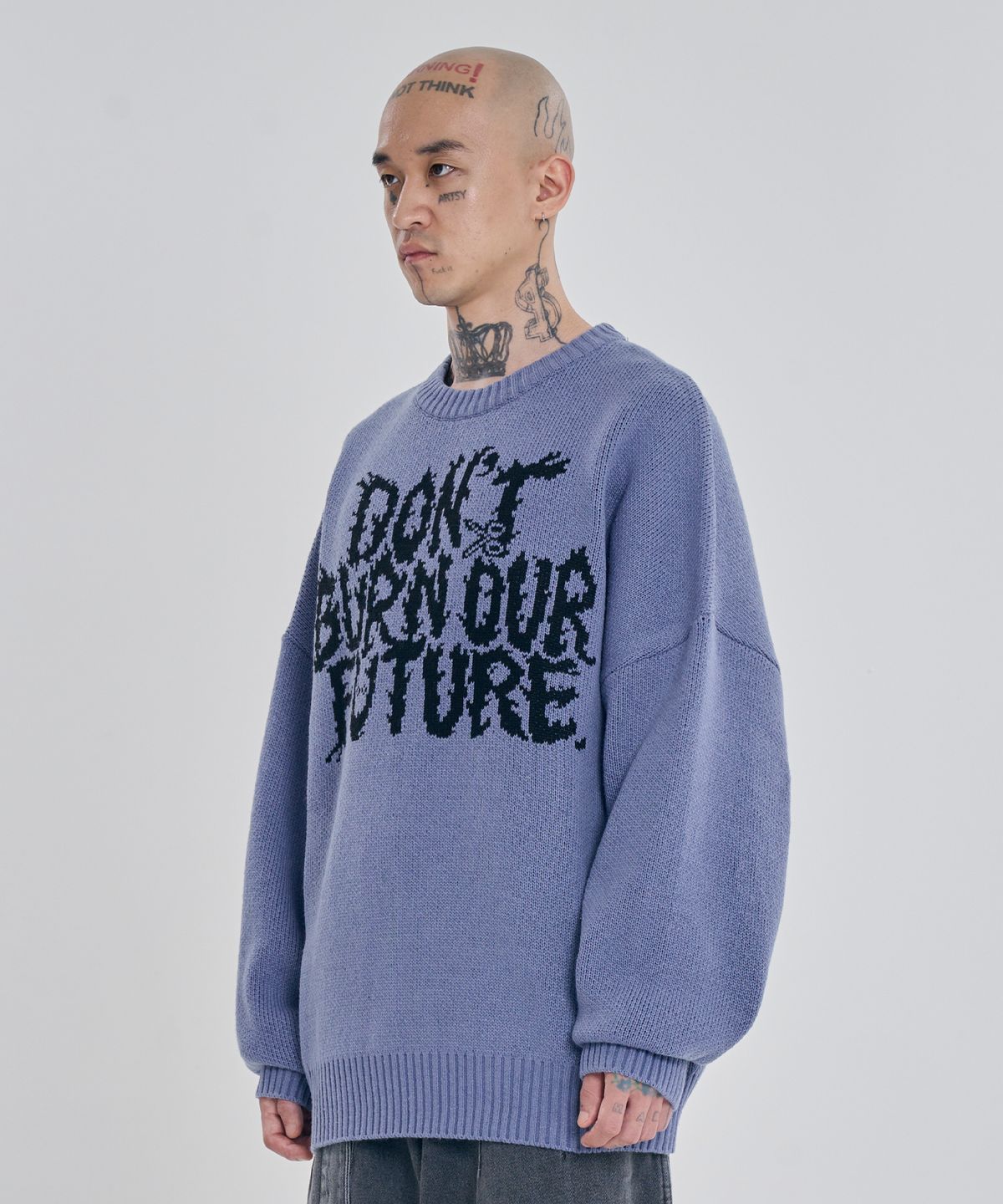 아조바이아조(AJOBYAJO) [PBA] DBOF Wool Knit Sweater [LILAC]
