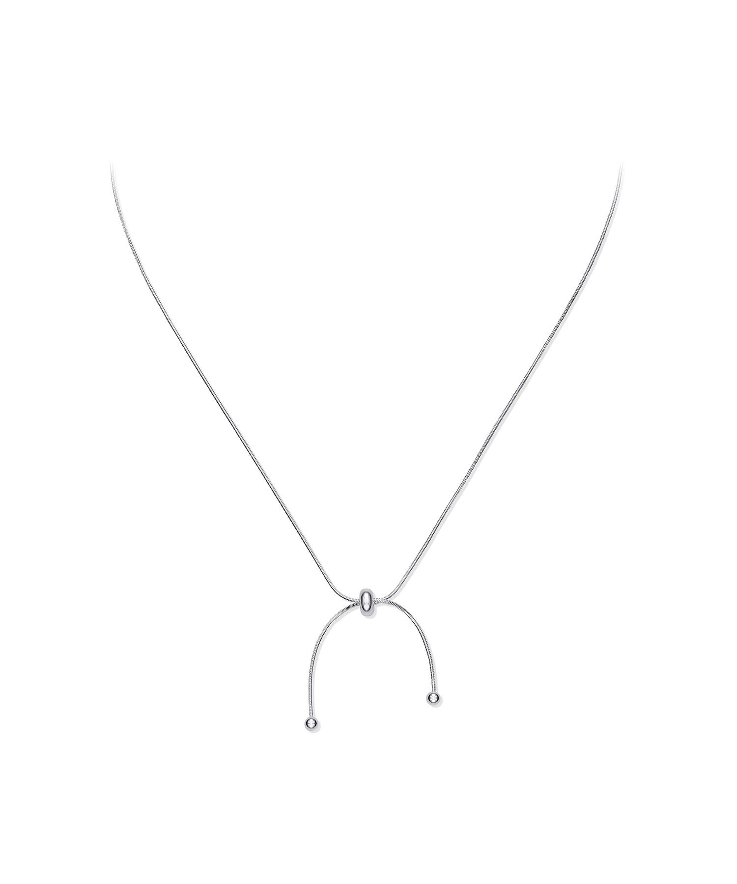 TOU☆[Silver925] 177 Tie A Knot Necklace round ball TOU☆[Silver925] 177 Tie A Knot Necklace round ball
